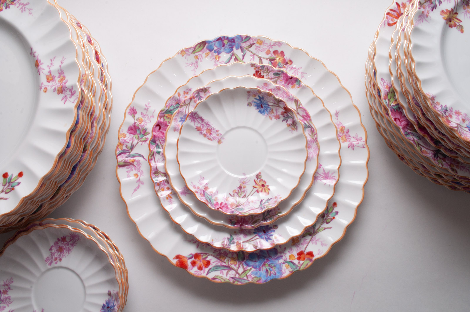 Vintage Spode Copeland "Chelsea Garden" Bone China Dinnerware
