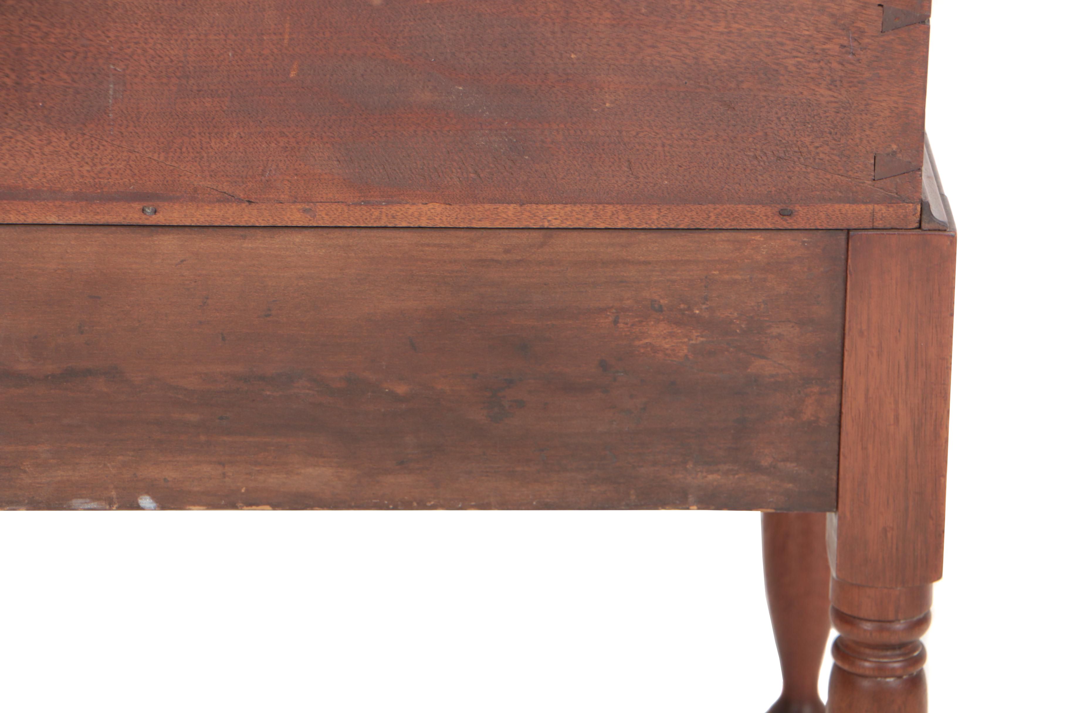 Southern Late Federal Walnut Sugar Chest-on-Frame, Circa 1820-1840