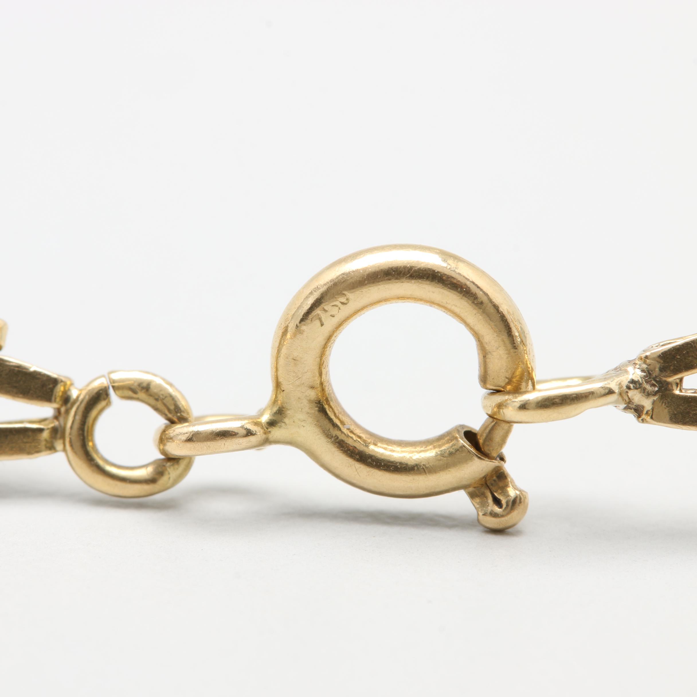 18K Yellow Gold Engraved I.D. Bracelet