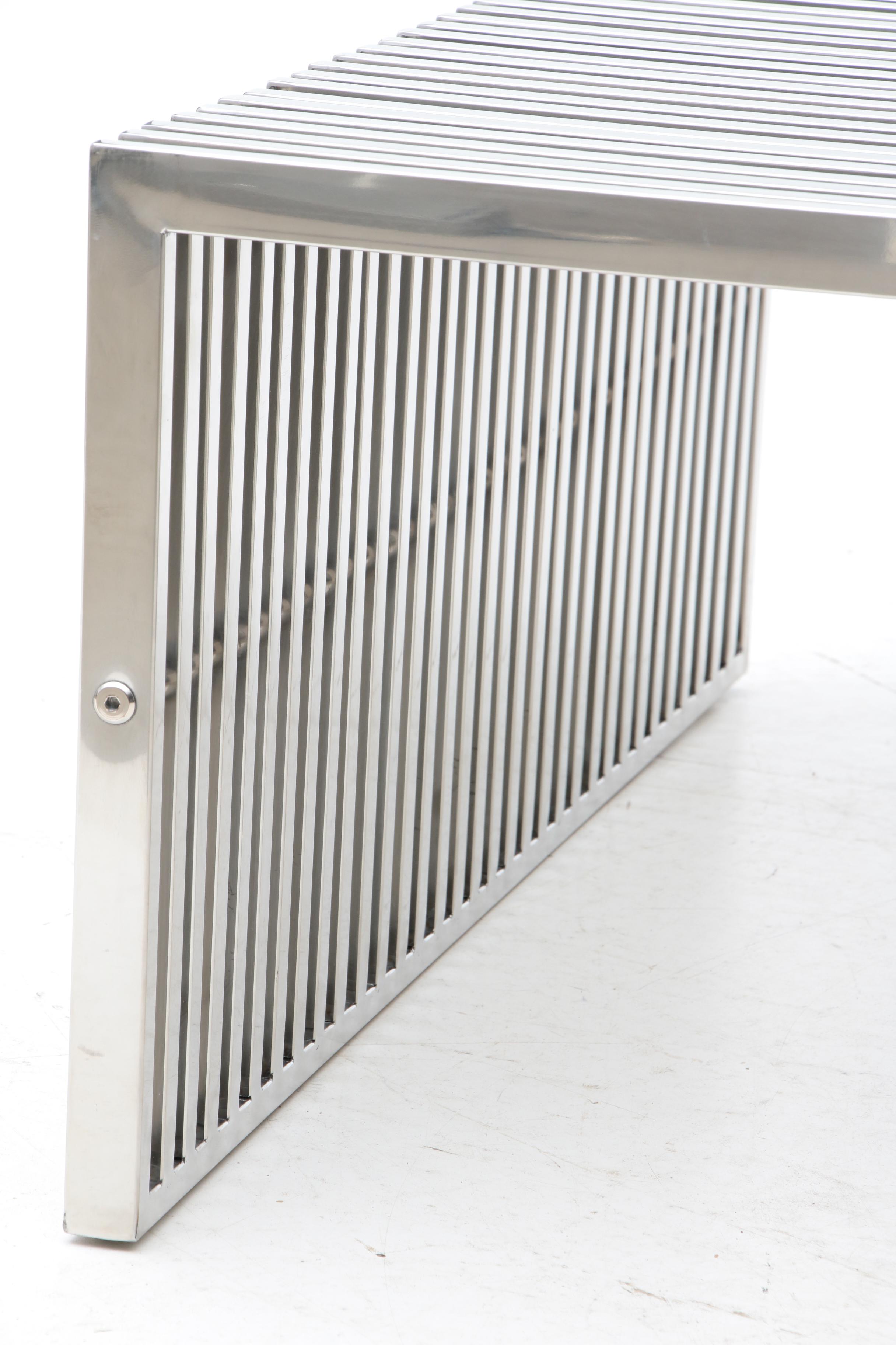 Chromed "Gridiron" Coffee Table by Modway