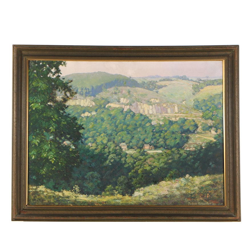 Frederic Tellander Landscape Oil Painting