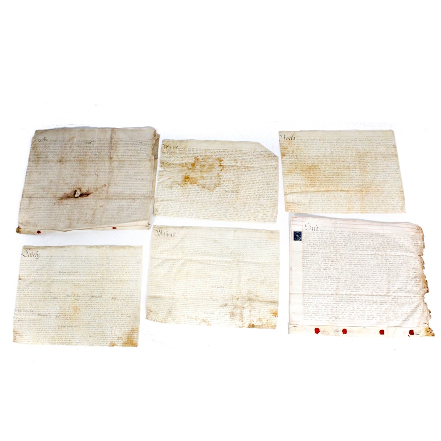 1801 Contracts on Vellum