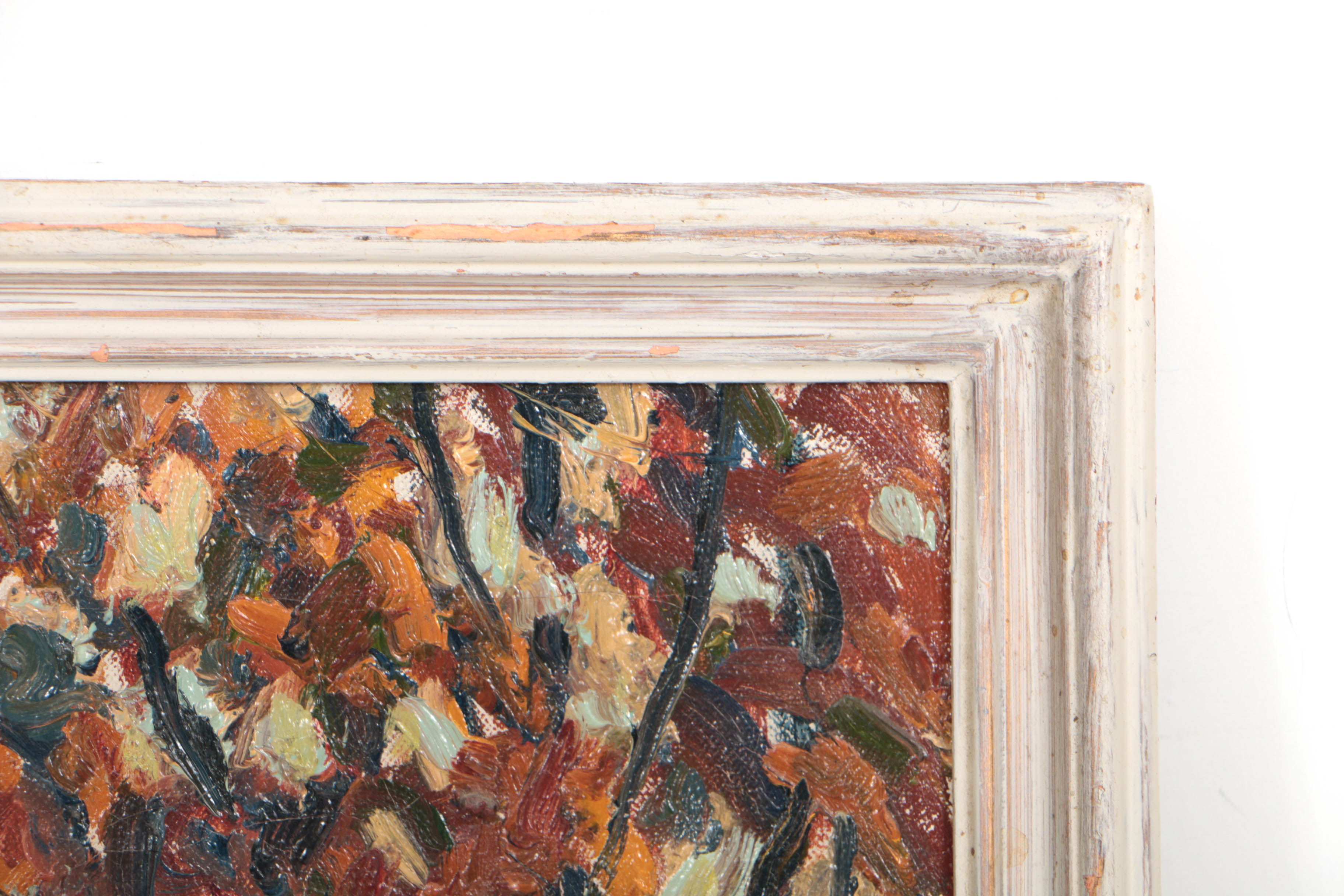 Allen Tucker Early 20th Century Autumnal Landscape Oil Painting