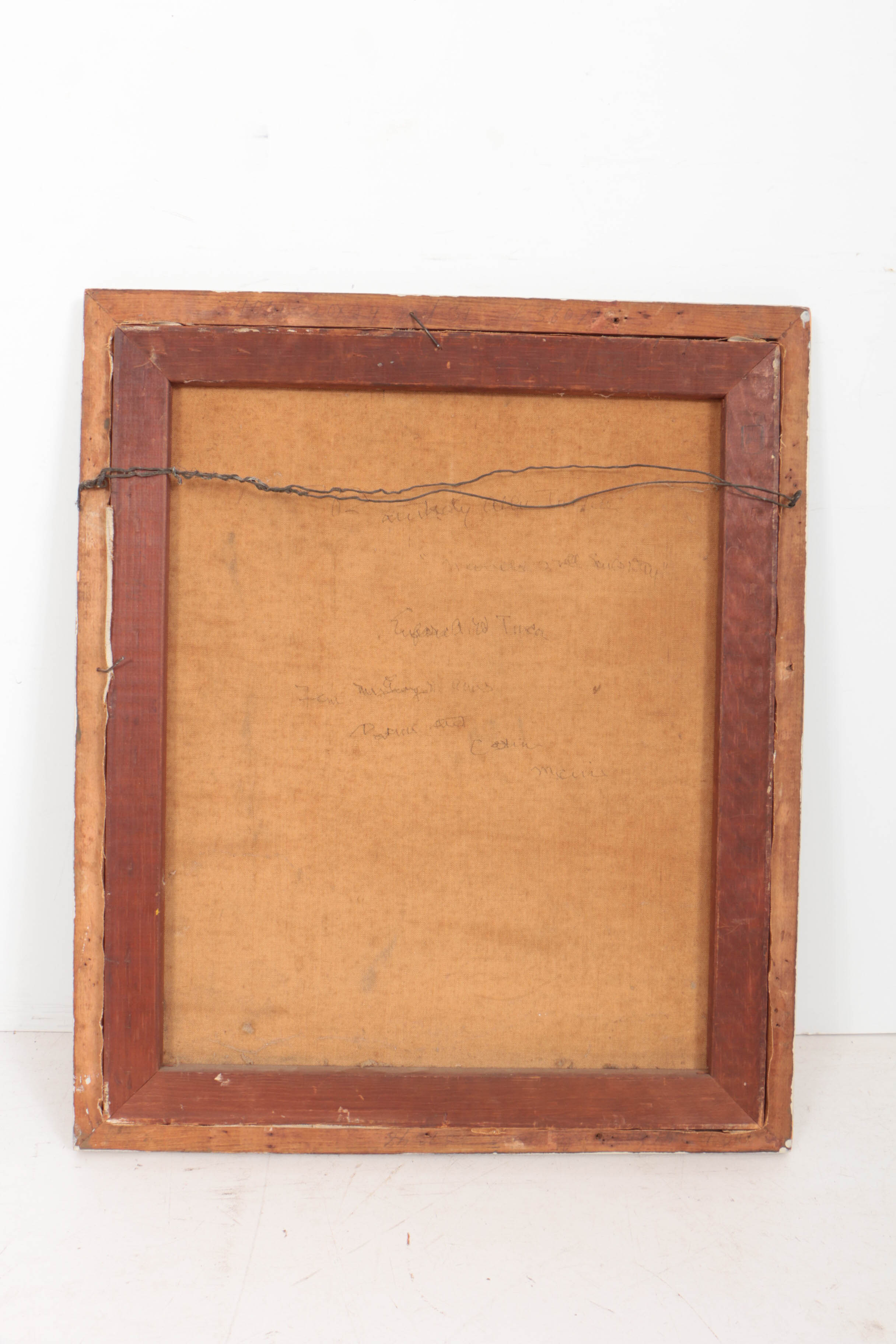 Allen Tucker Early 20th Century Autumnal Landscape Oil Painting