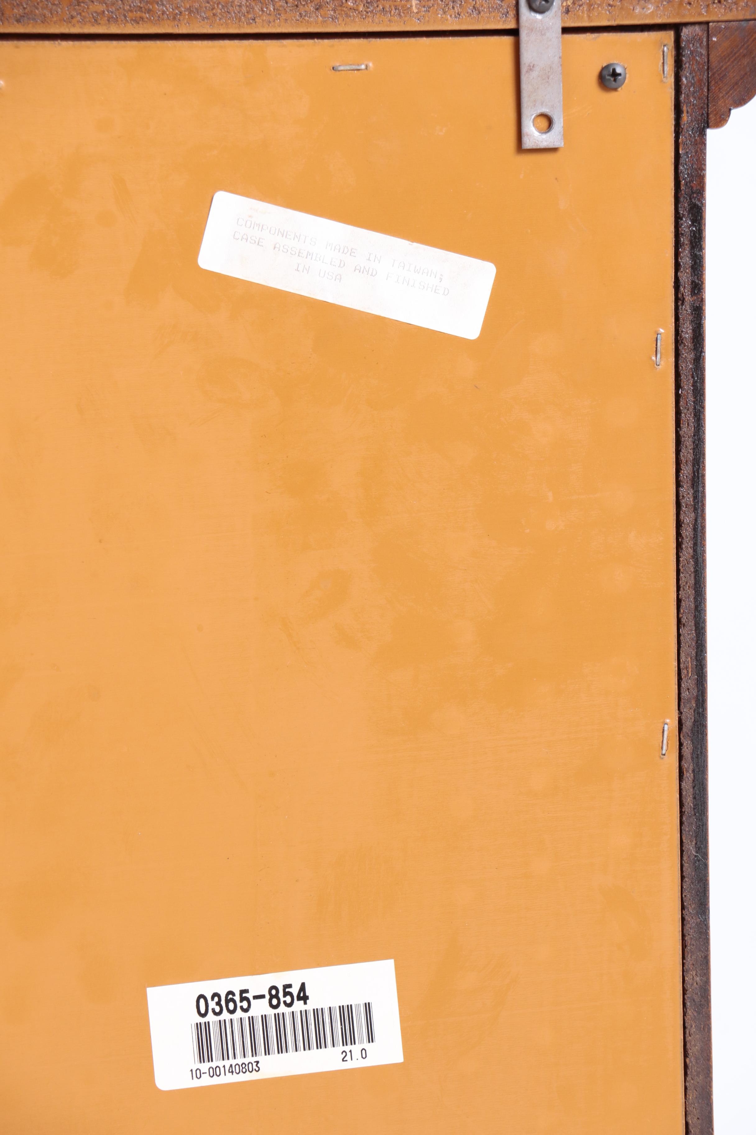 George III Style Oak-Veneered Two-Piece China Cabinet by Lexington, 20th Century