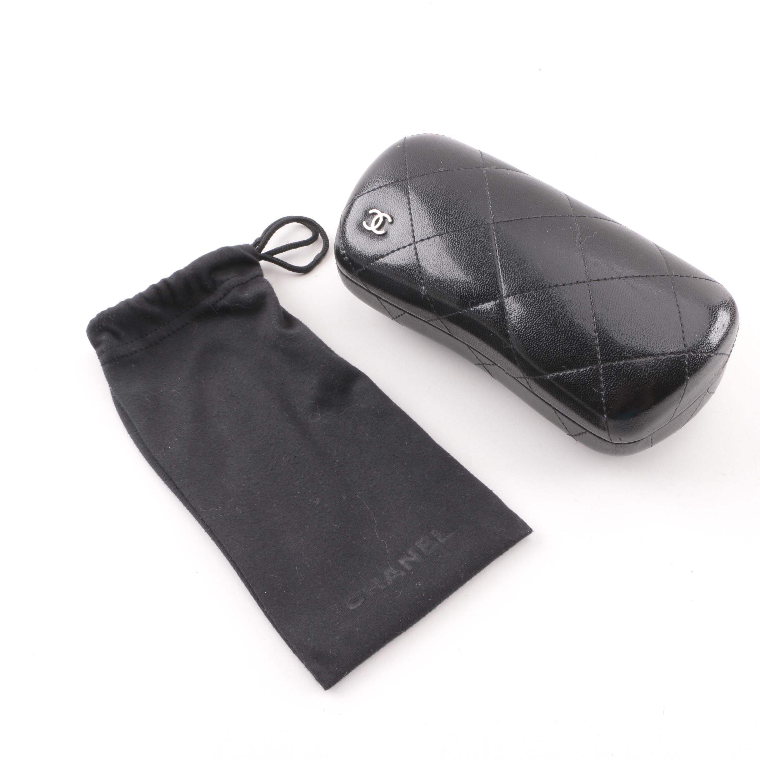 Chanel 6022-Q Wrap Sunglasses with Case