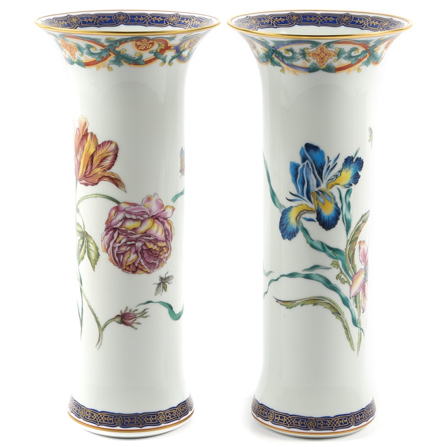 Mottahedeh "Merian" Trumpet Vases