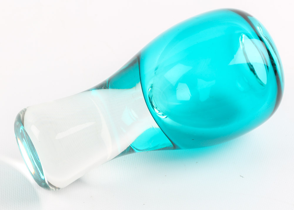 Signed David Wilson Art Glass Bud Vase