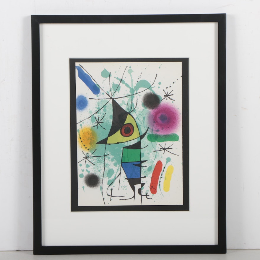 Joan Miró Color Lithograph from "Lithographs I"