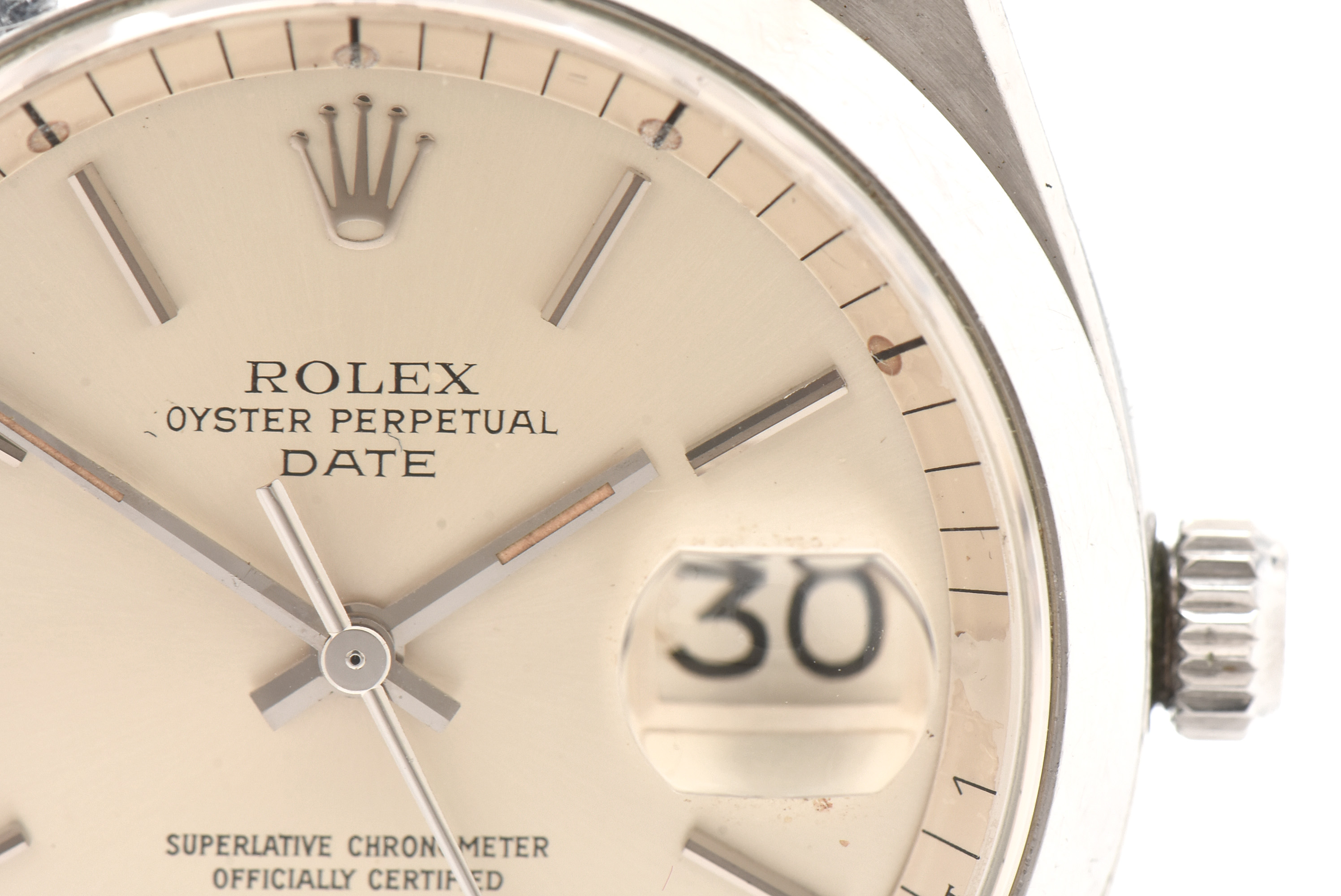 Rare 1976 Rolex Date 1530 Automatic Stainless Steel Watch