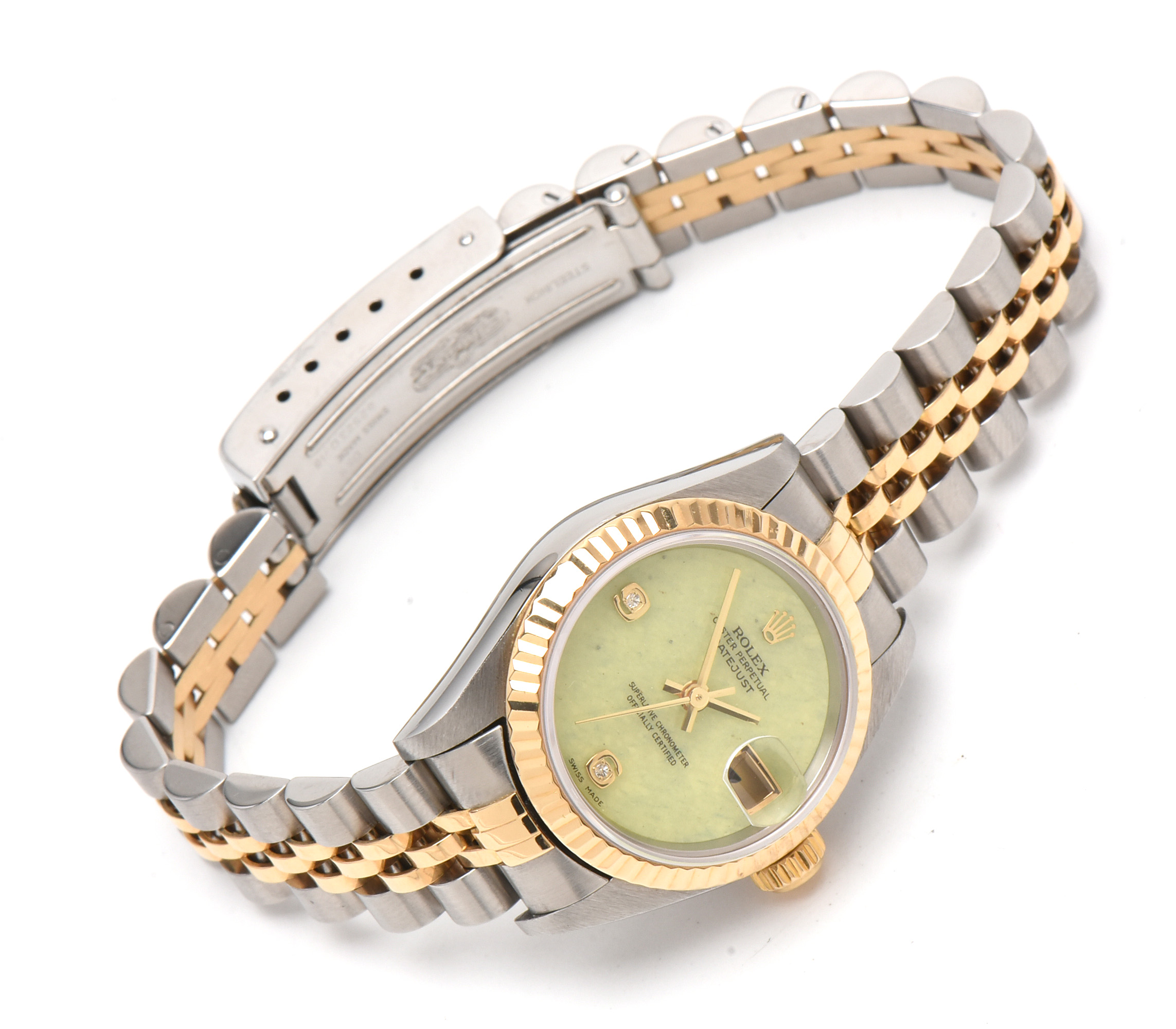 Rolex Datejust Aventurine Dial with Diamonds 18K Yellow Gold Steel Watch