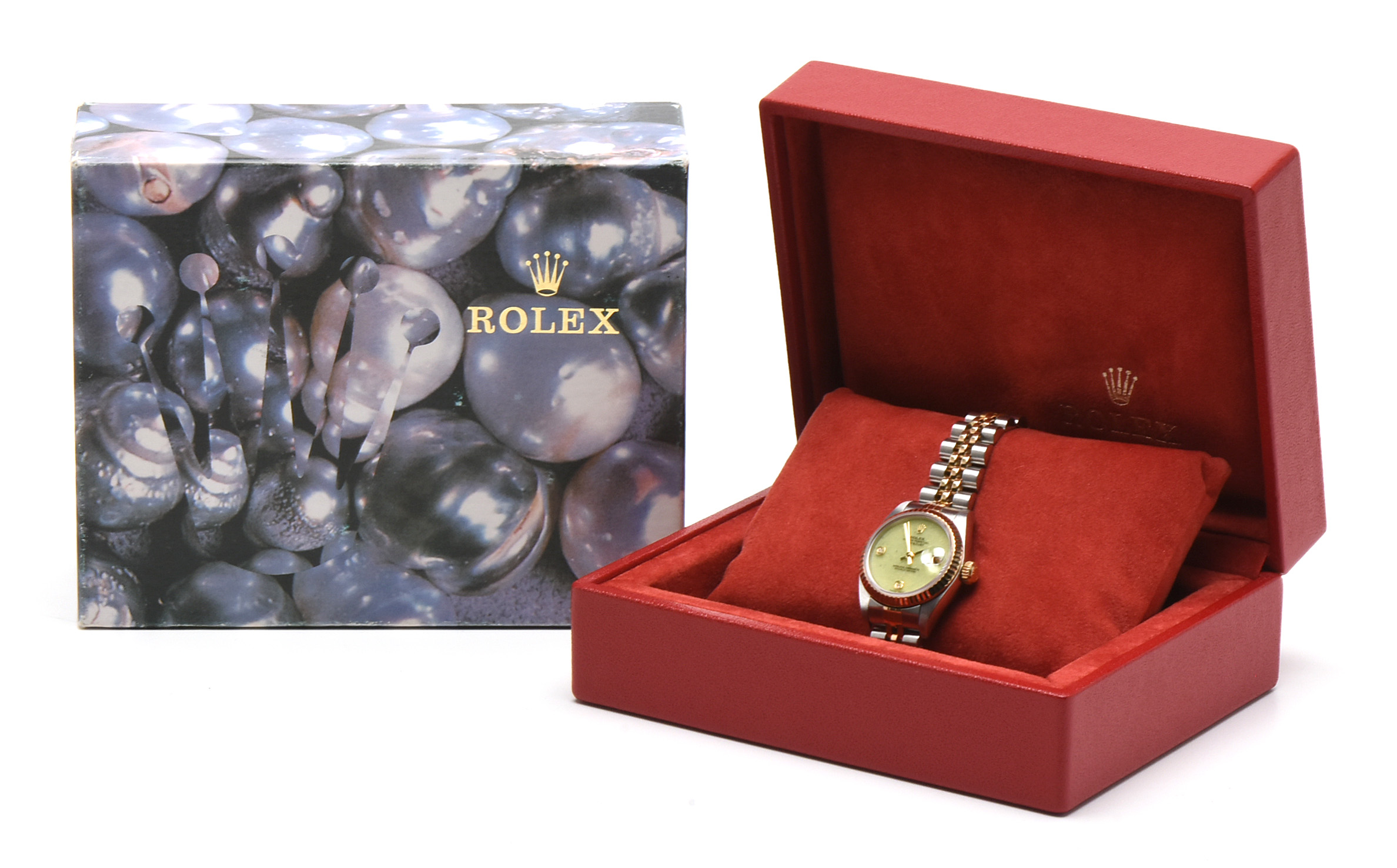 Rolex Datejust Aventurine Dial with Diamonds 18K Yellow Gold Steel Watch