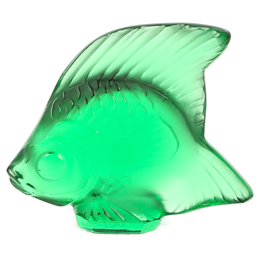 Lalique Crystal Fish Sculpture