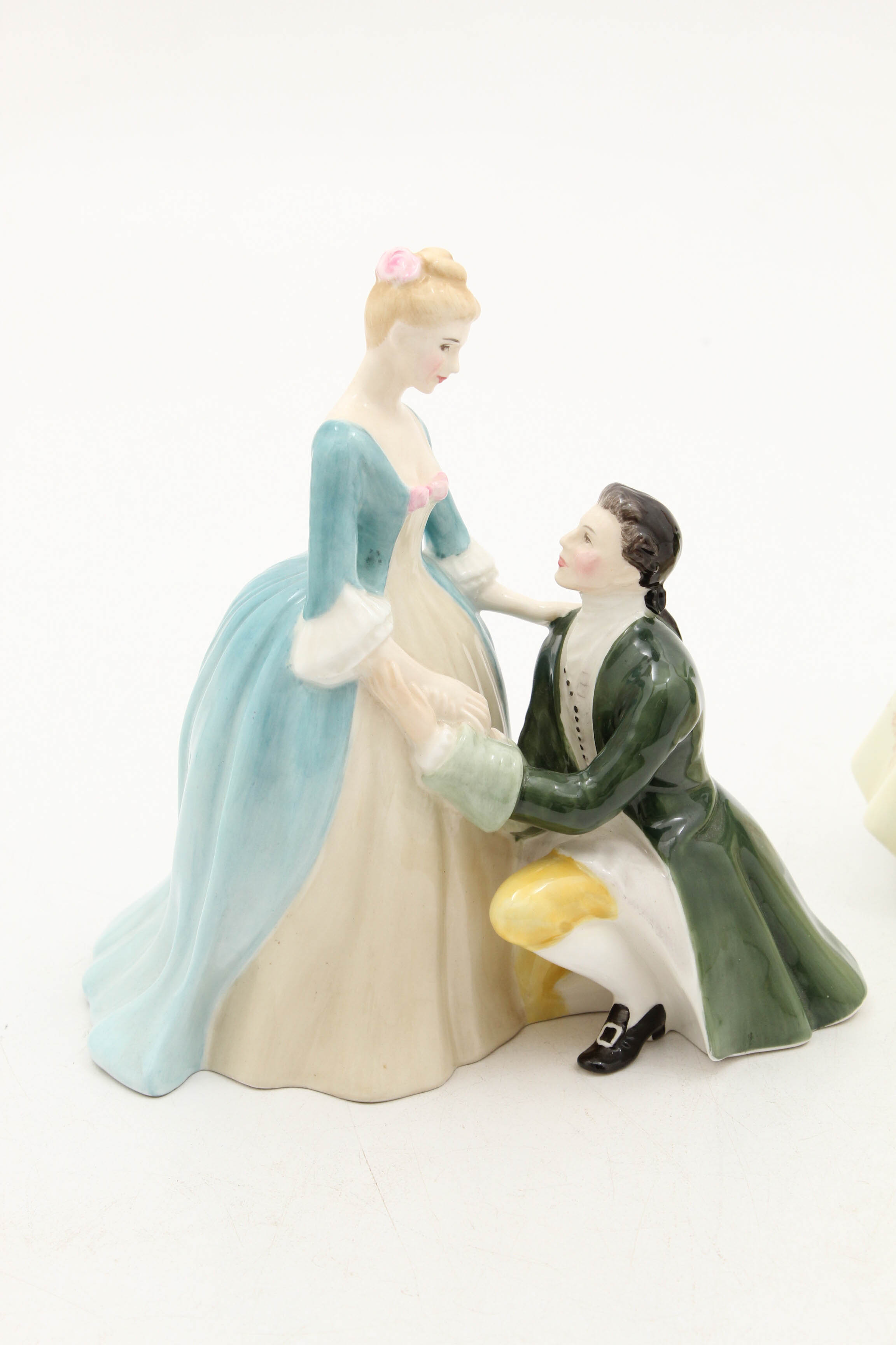Royal Doulton "The Suitor" and "Soiree" Figurines