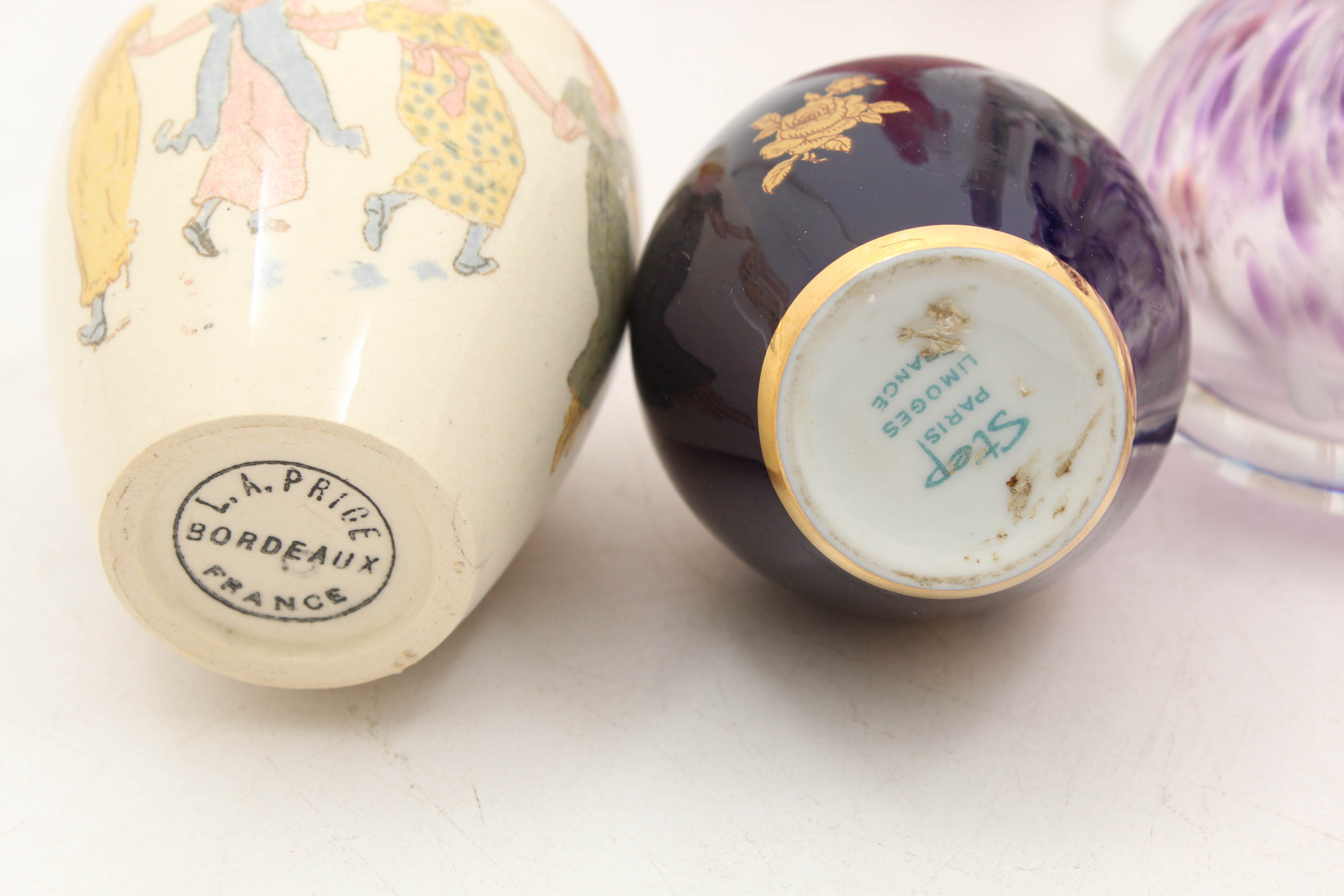 Perfume Bottle Featuring Limoges and Vases