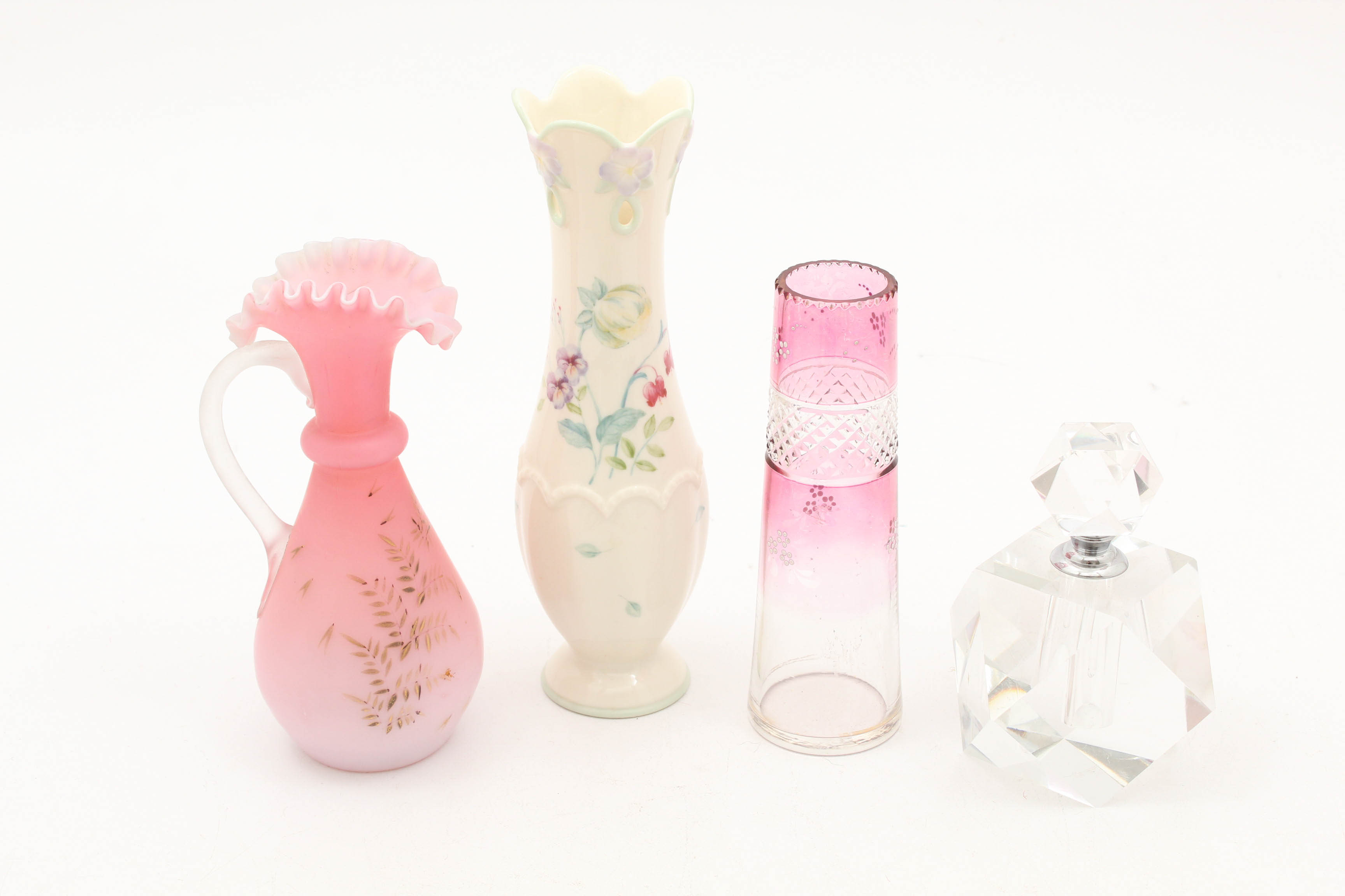 Perfume Bottle Featuring Limoges and Vases