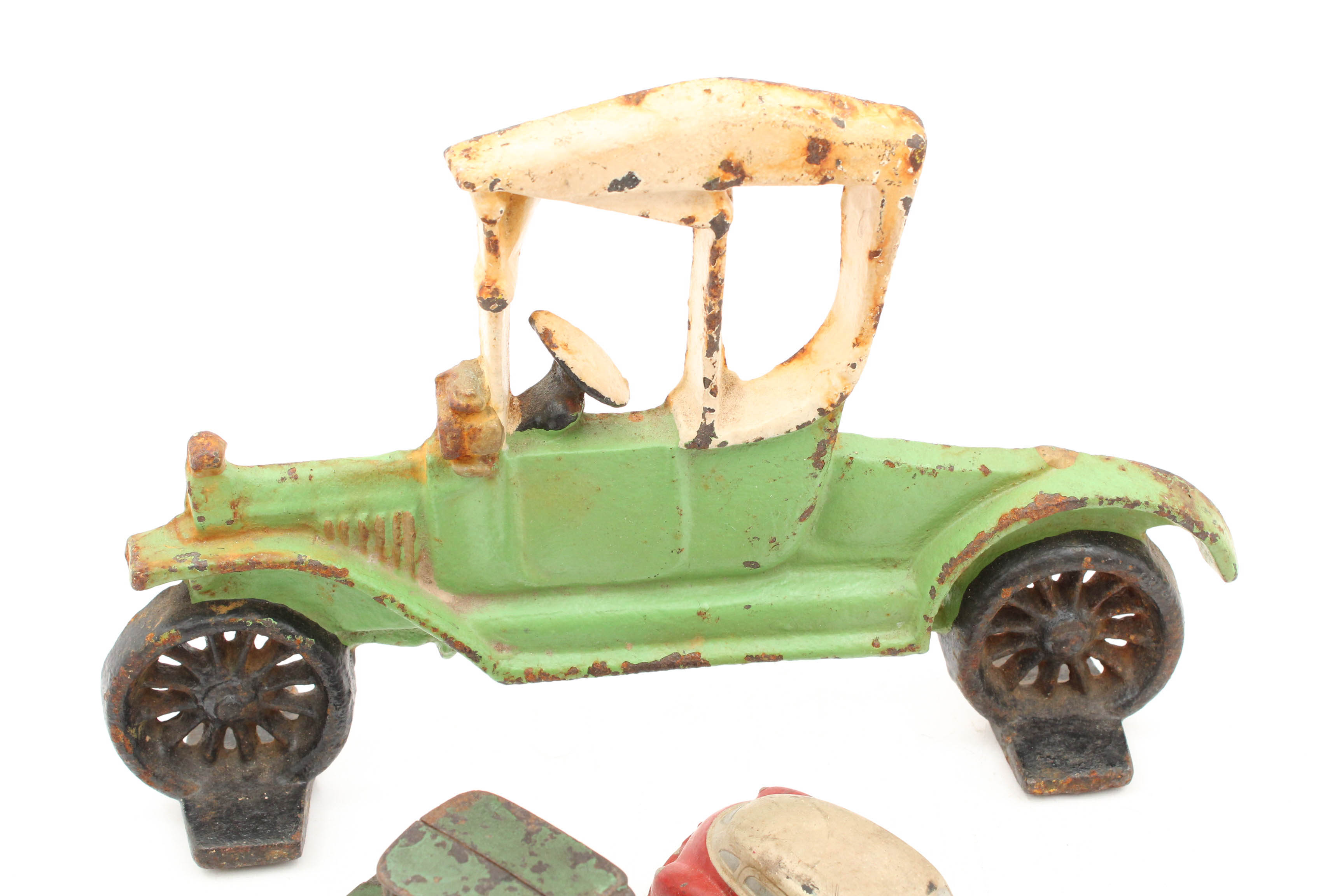 Antique Die Cast Metal Cars and Model-T Doorstop
