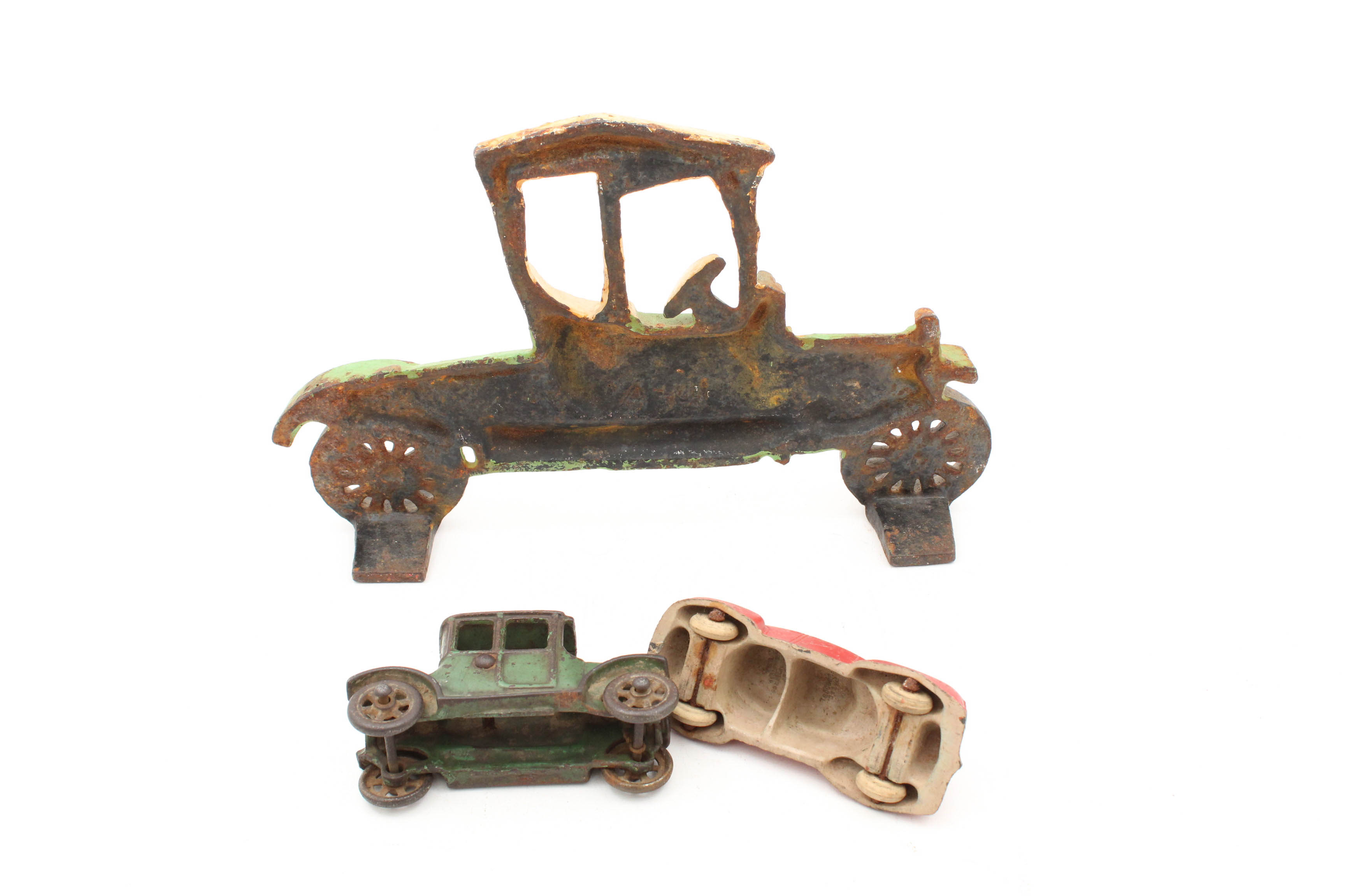 Antique Die Cast Metal Cars and Model-T Doorstop