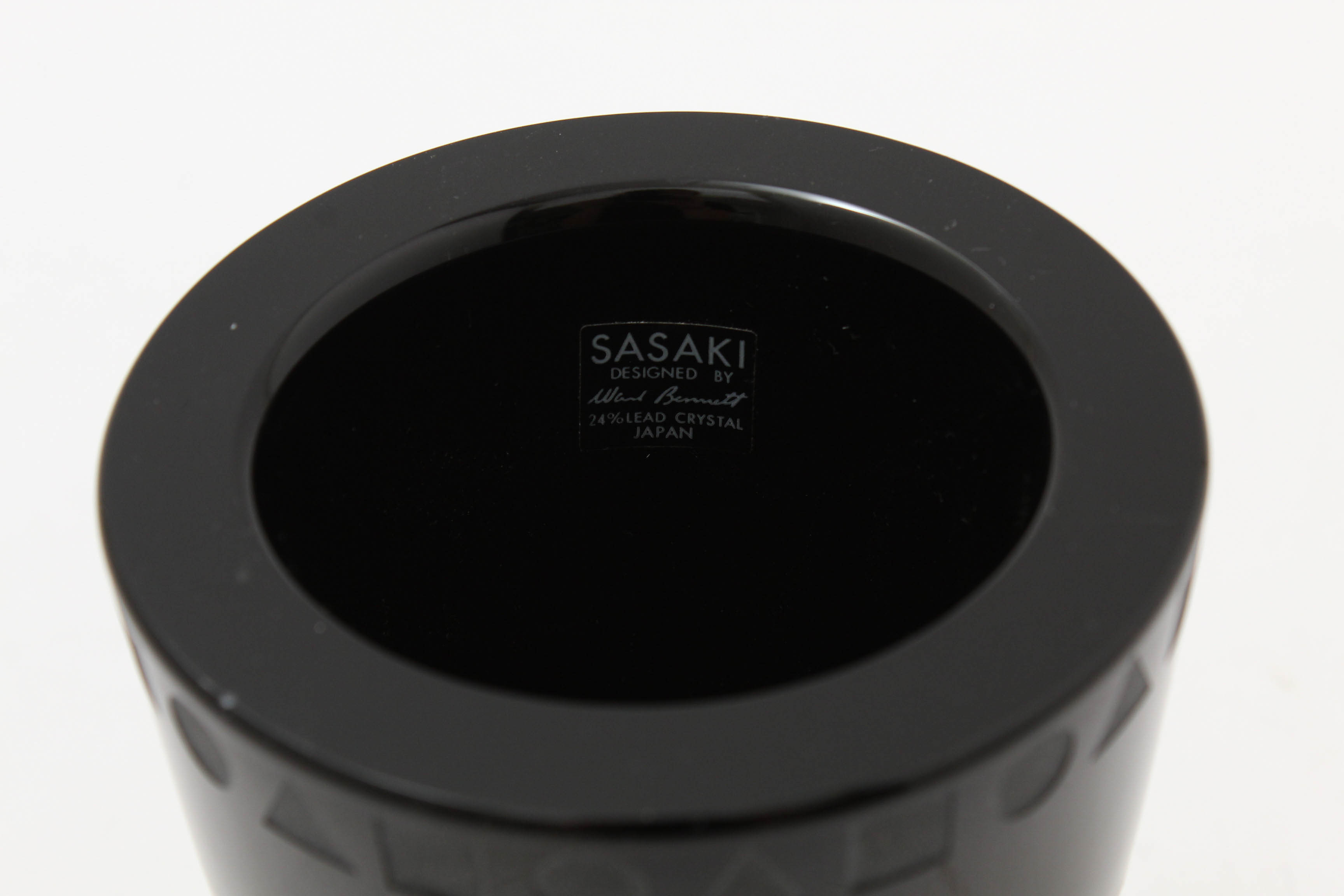 Vintage Sasaki Crystal Vase by Ward Bennett