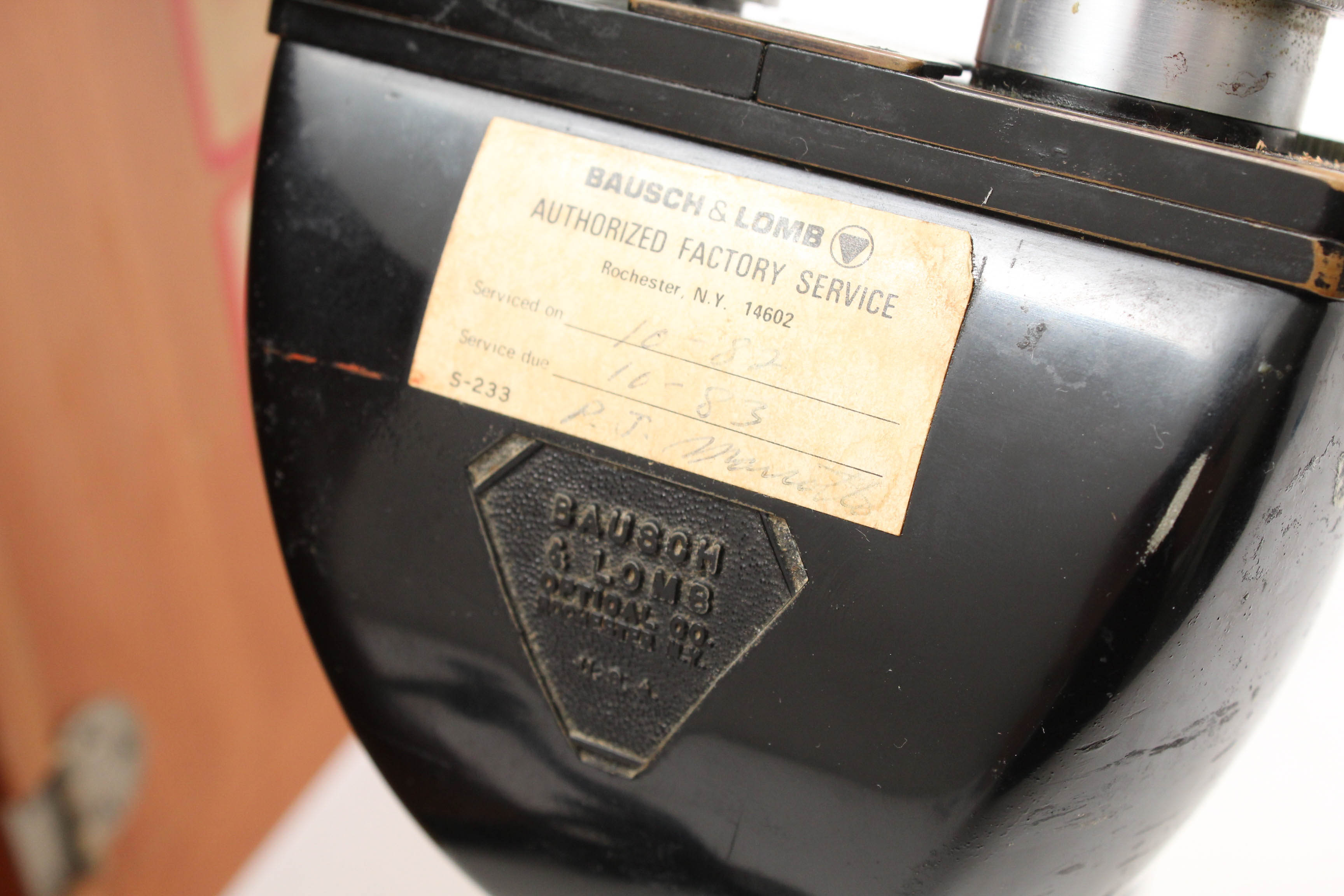 Vintage Bausch and Lomb Microscope