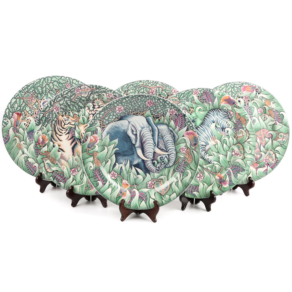 Gien "La Jungle" Dinner Plates