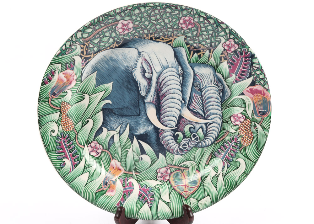 Gien "La Jungle" Dinner Plates