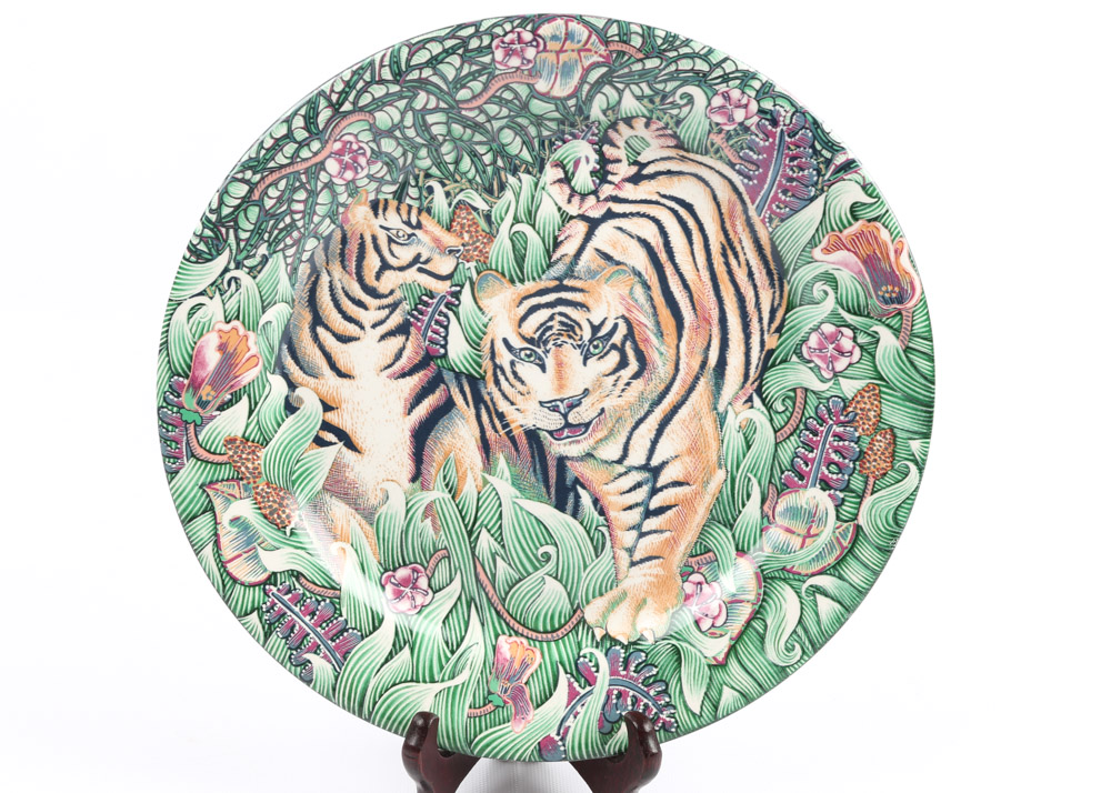 Gien "La Jungle" Dinner Plates