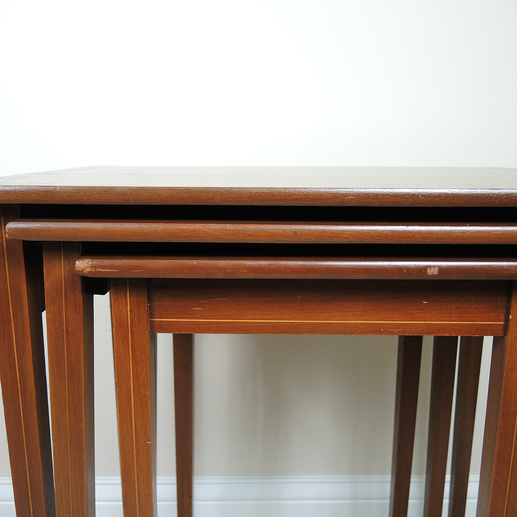 Wood Inlay Nesting Tables