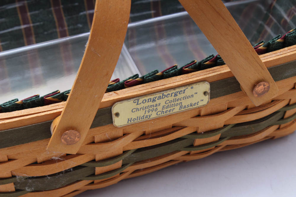 Longaberger Baskets Including 1996 "Holiday Cheer"