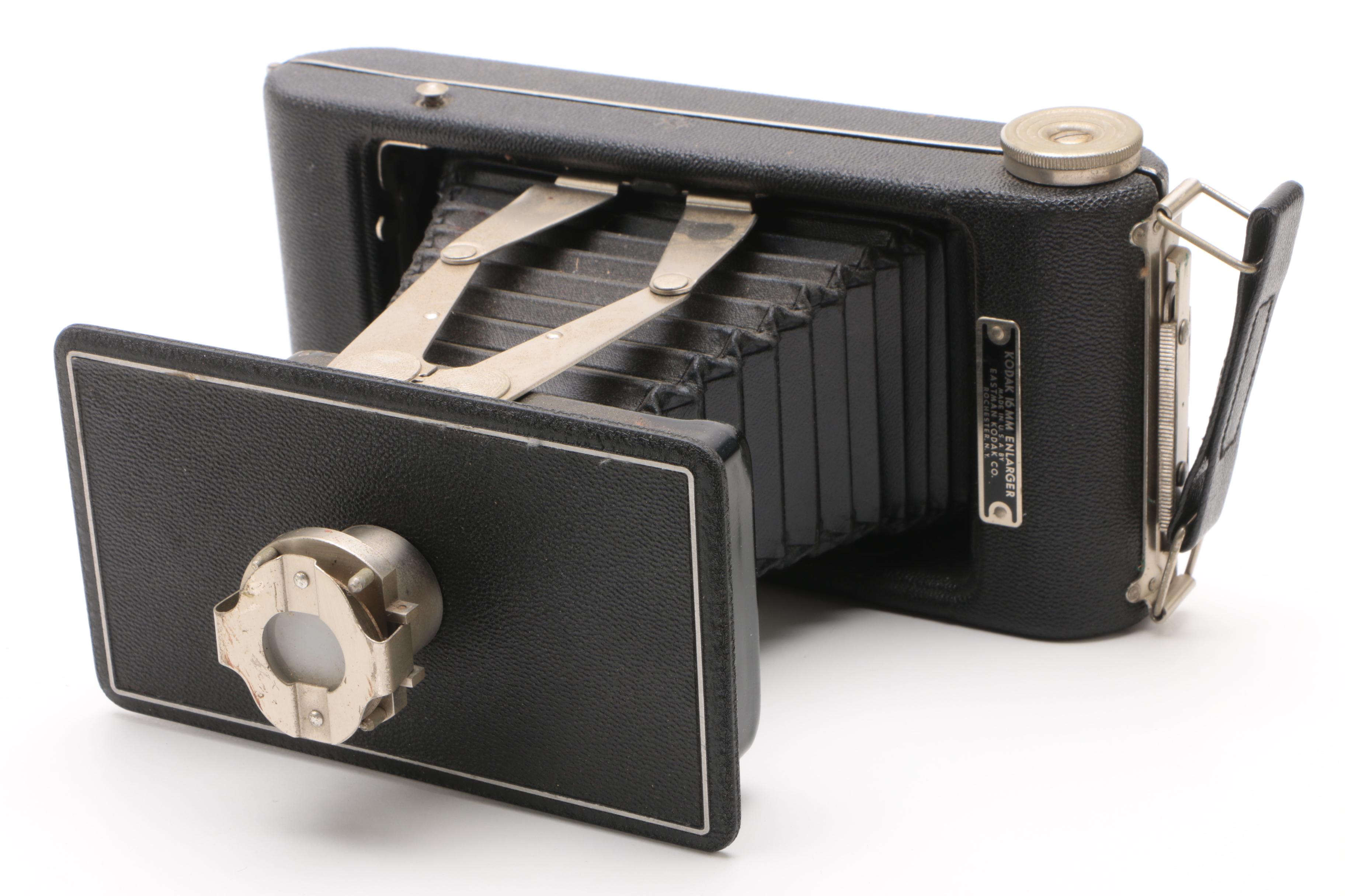 C. 1930s Kodak 16mm Enlarger Film Camera, Kodak Studio Scale and Diana-F Camera