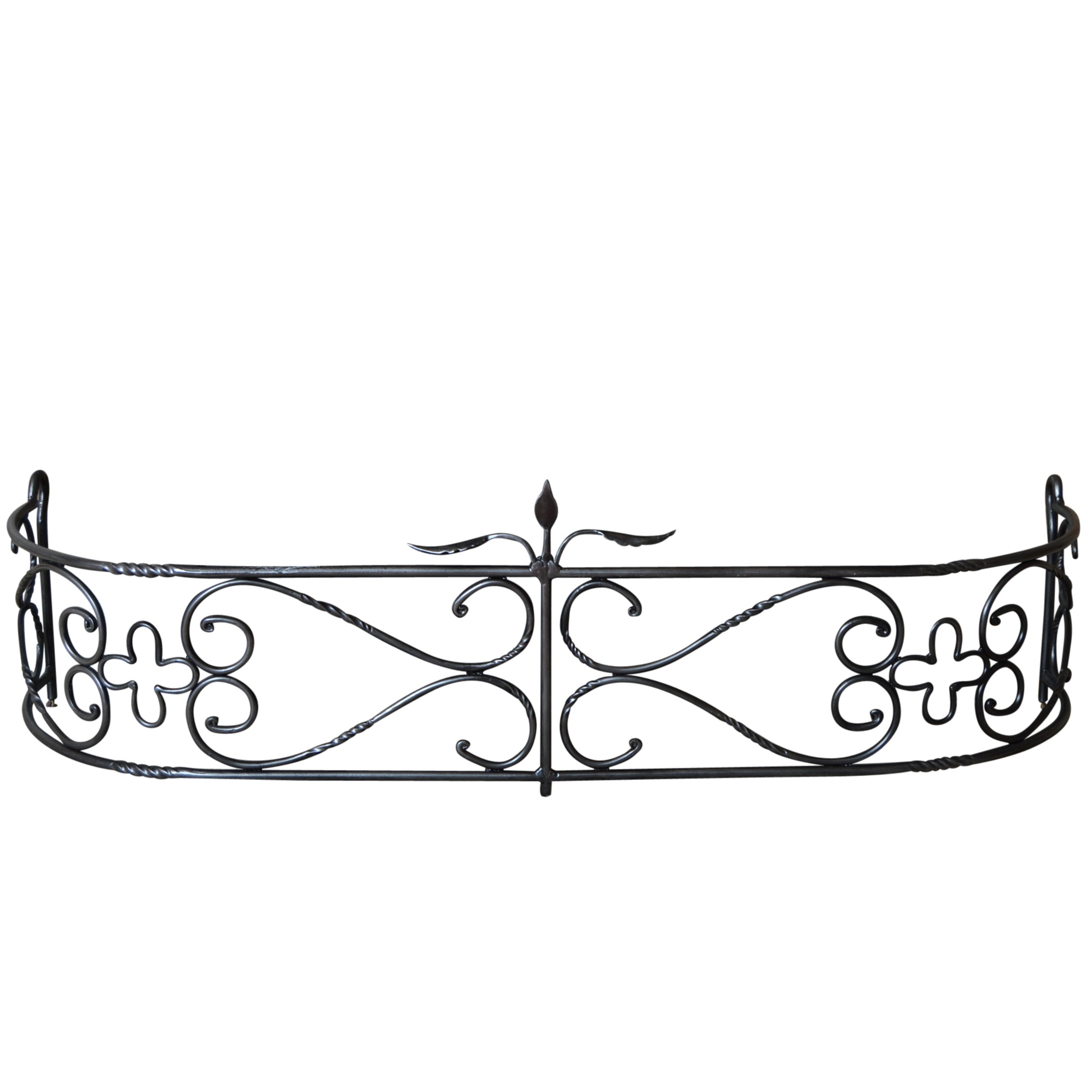 Black Iron Fireplace Fender
