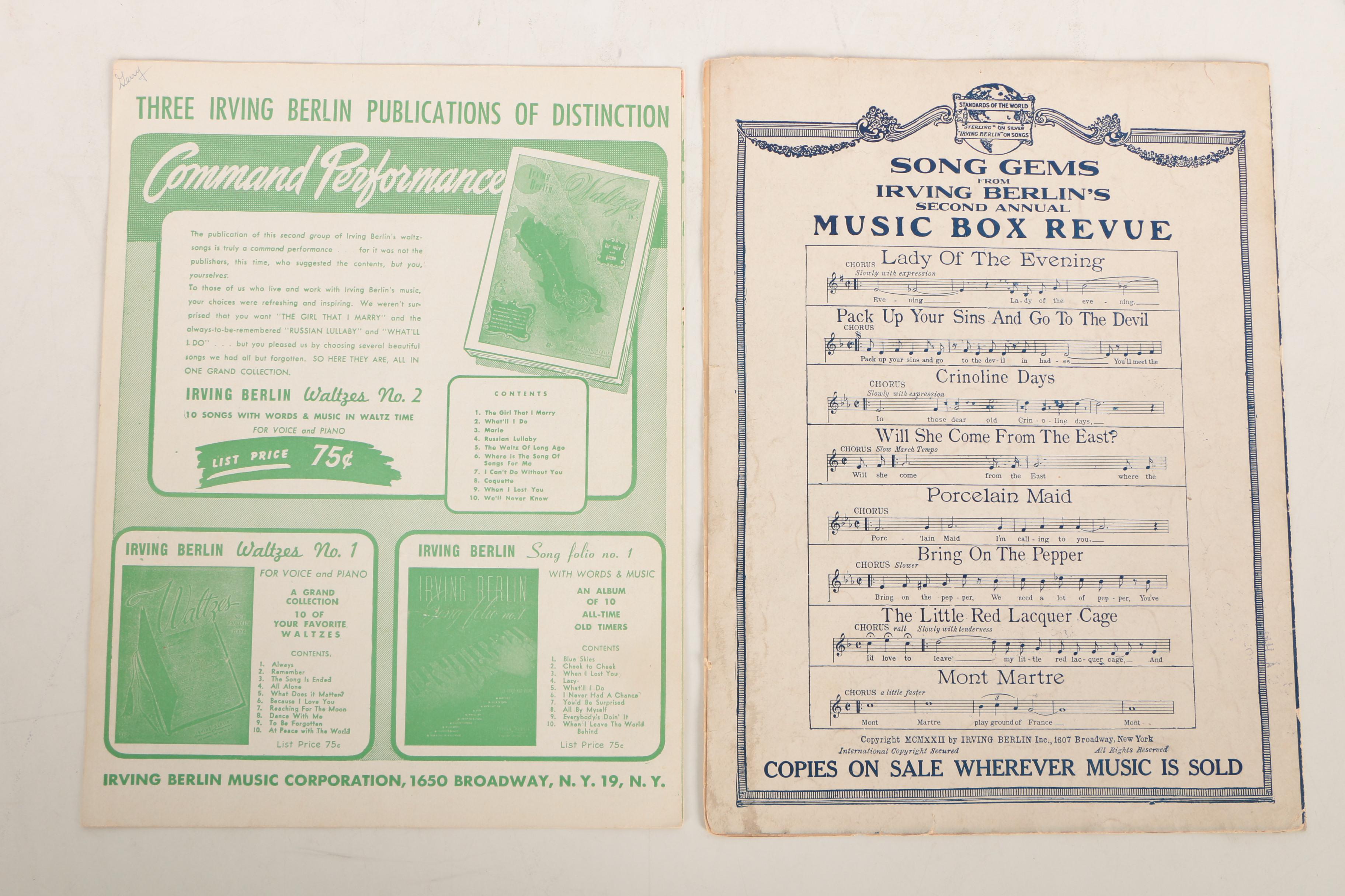 Irving Berlin Sheet Music