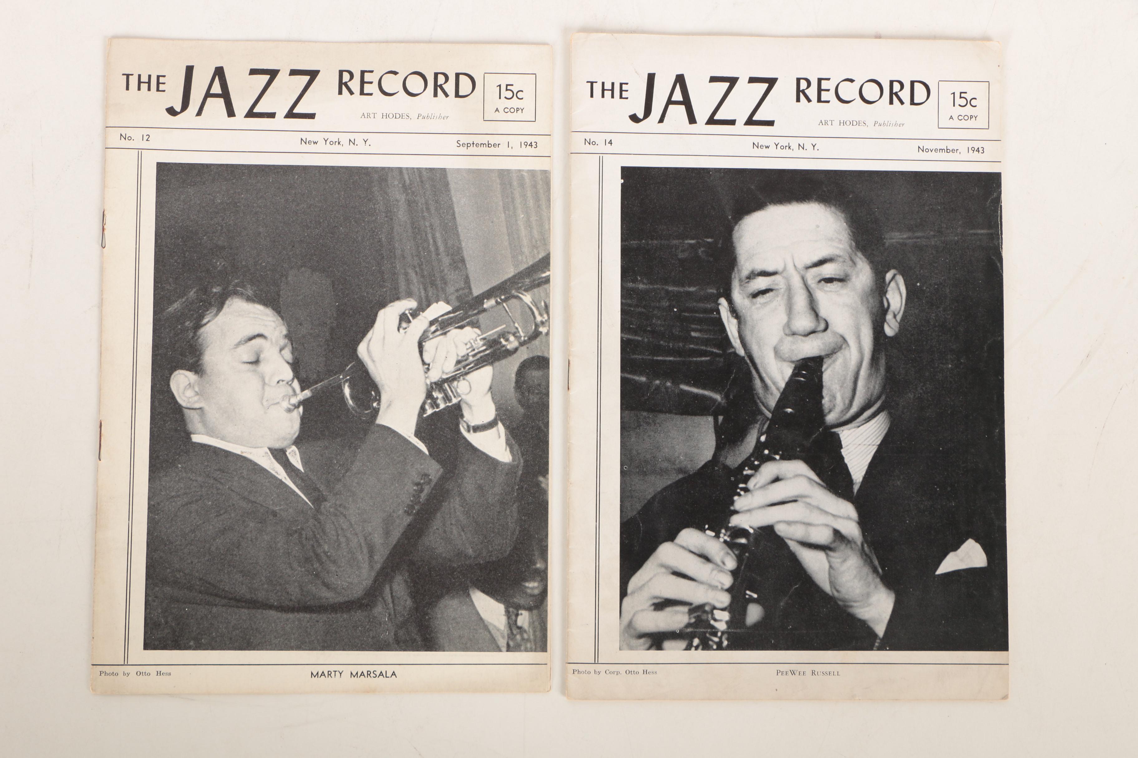 Ex-Libris Jack Bradley 1943 "Jazz Record" Magazines