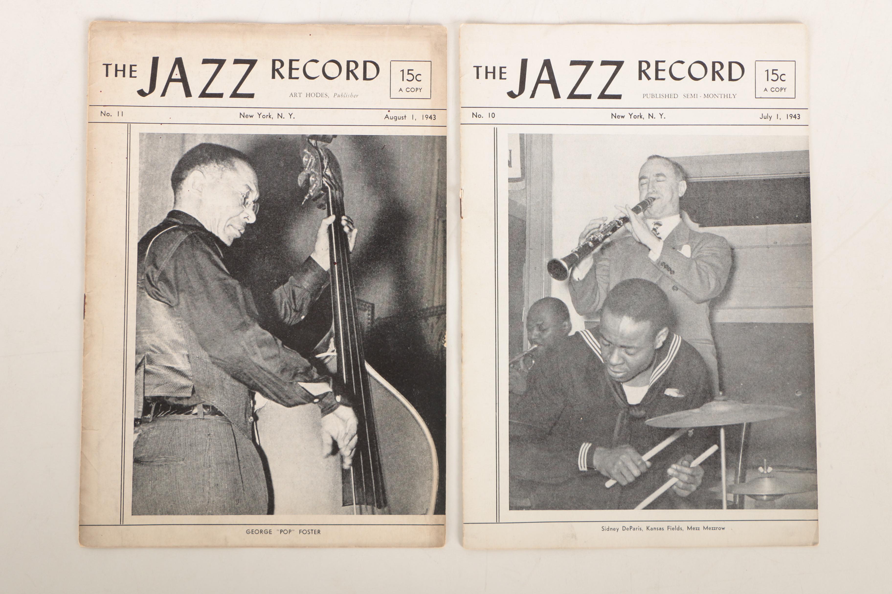 Ex-Libris Jack Bradley 1943 "Jazz Record" Magazines