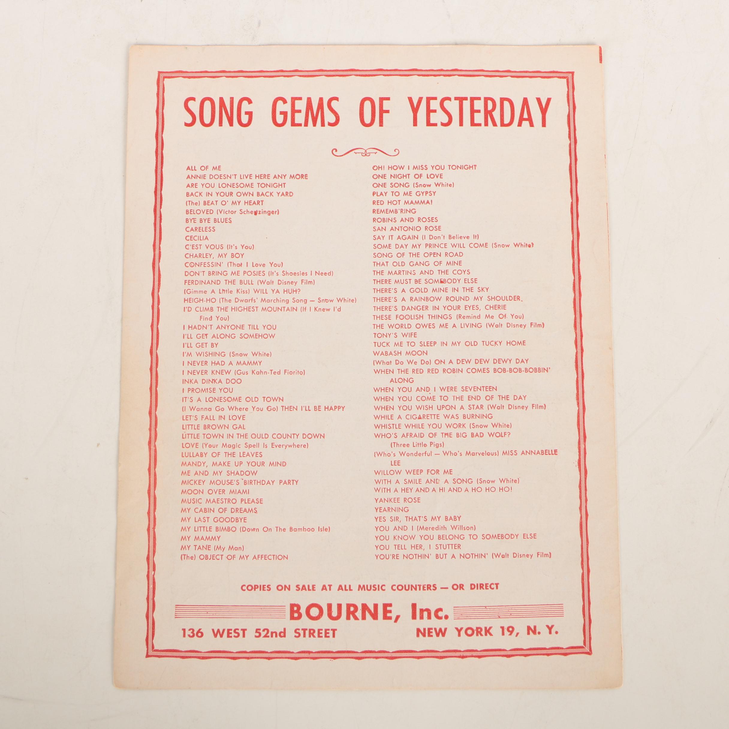 Nat "King" Cole Sheet Music