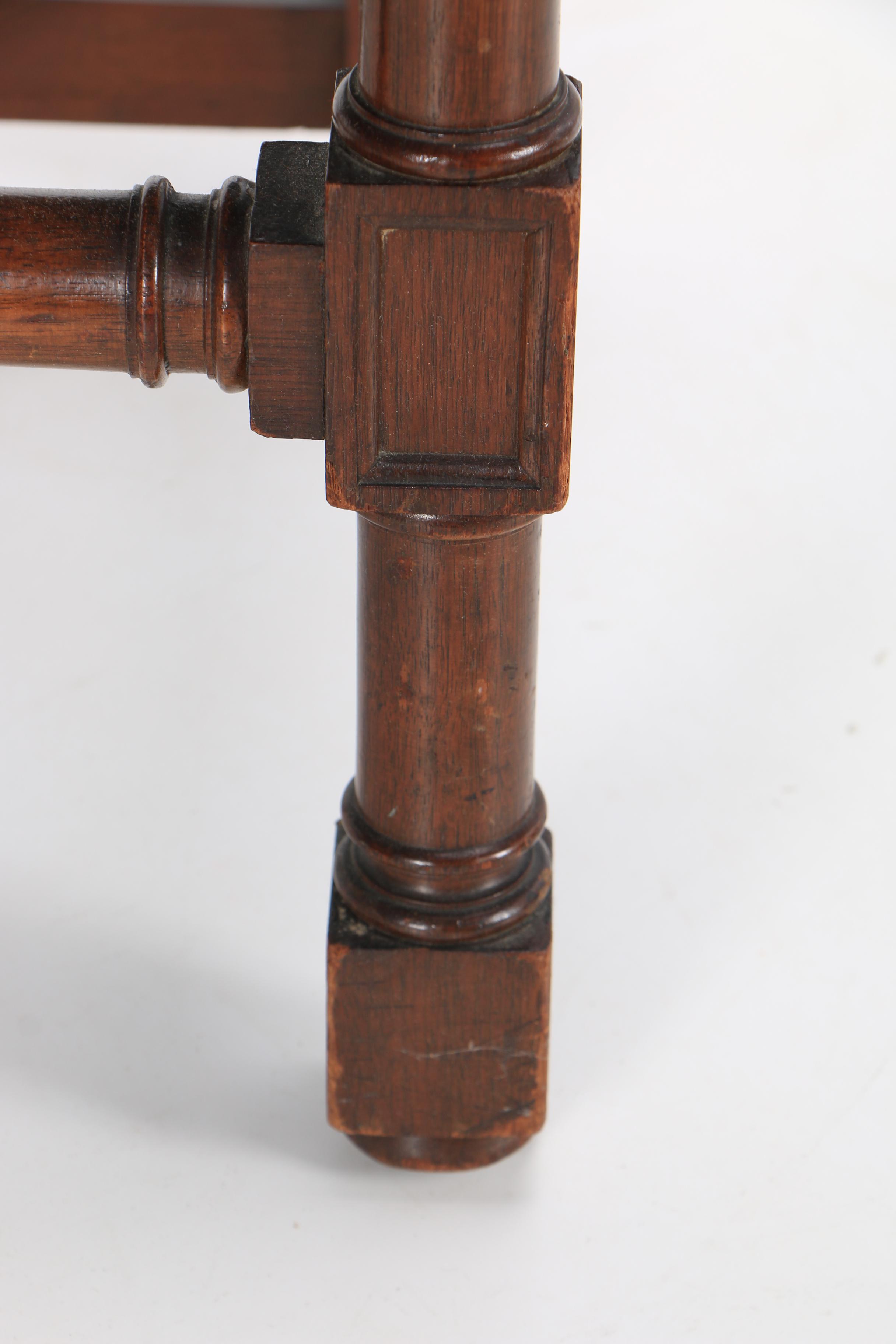 Vintage Jacobean Style Side Chair with Needlepoint Upholstery