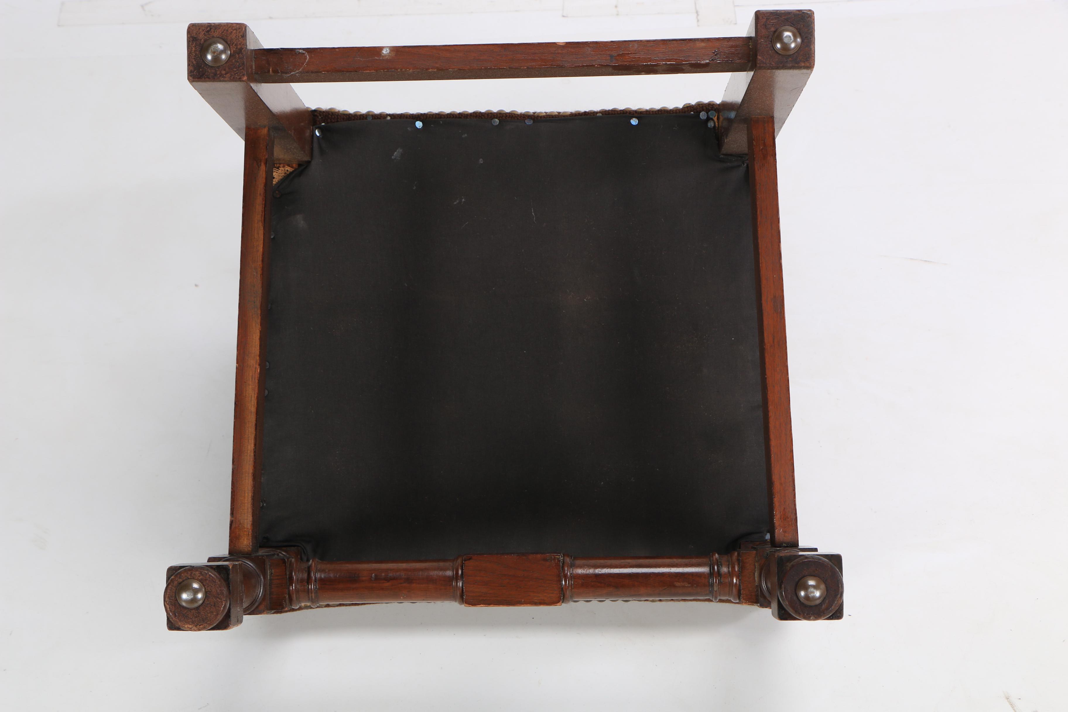 Vintage Jacobean Style Side Chair with Needlepoint Upholstery