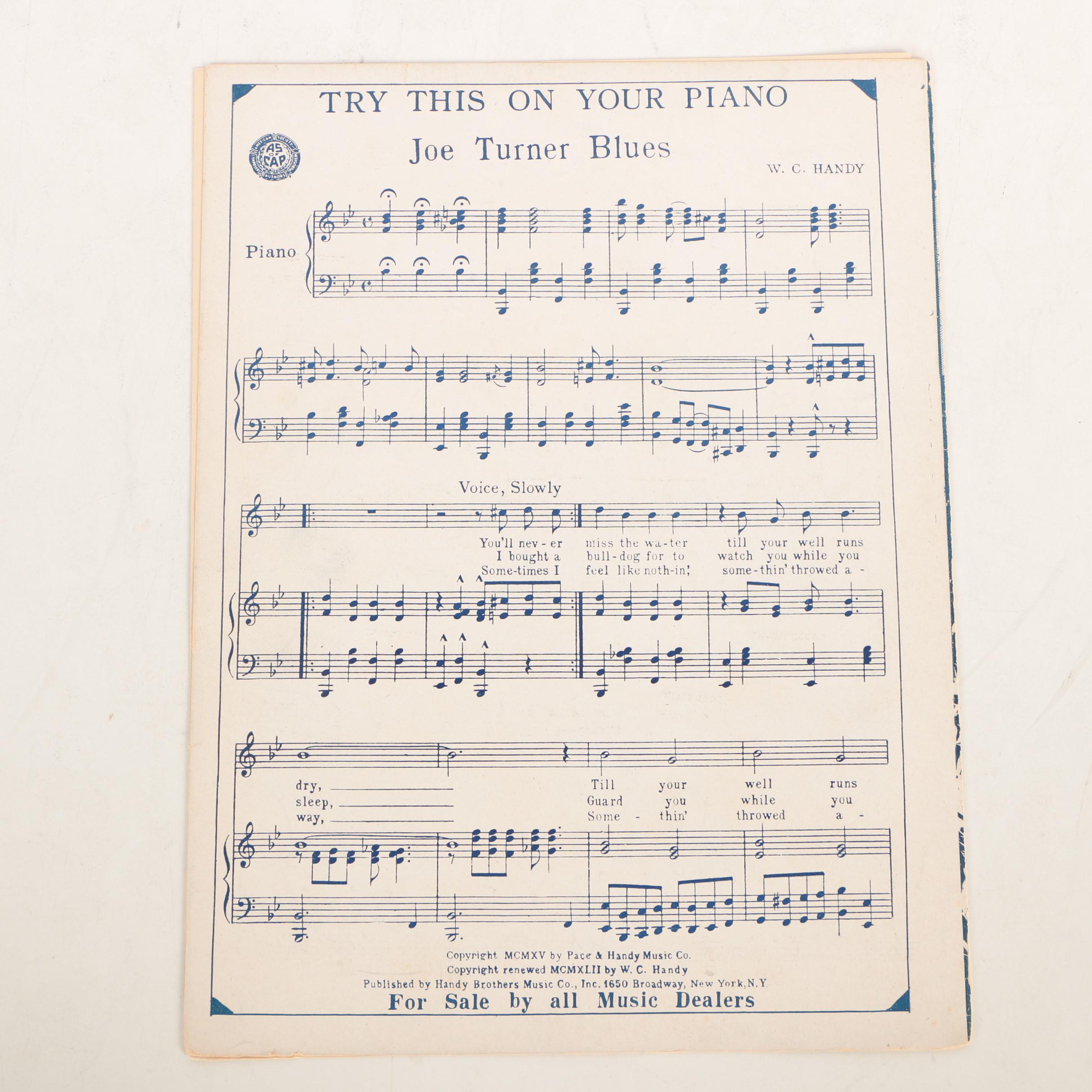 Country and Blues Sheet Music featuring W. C. Handy