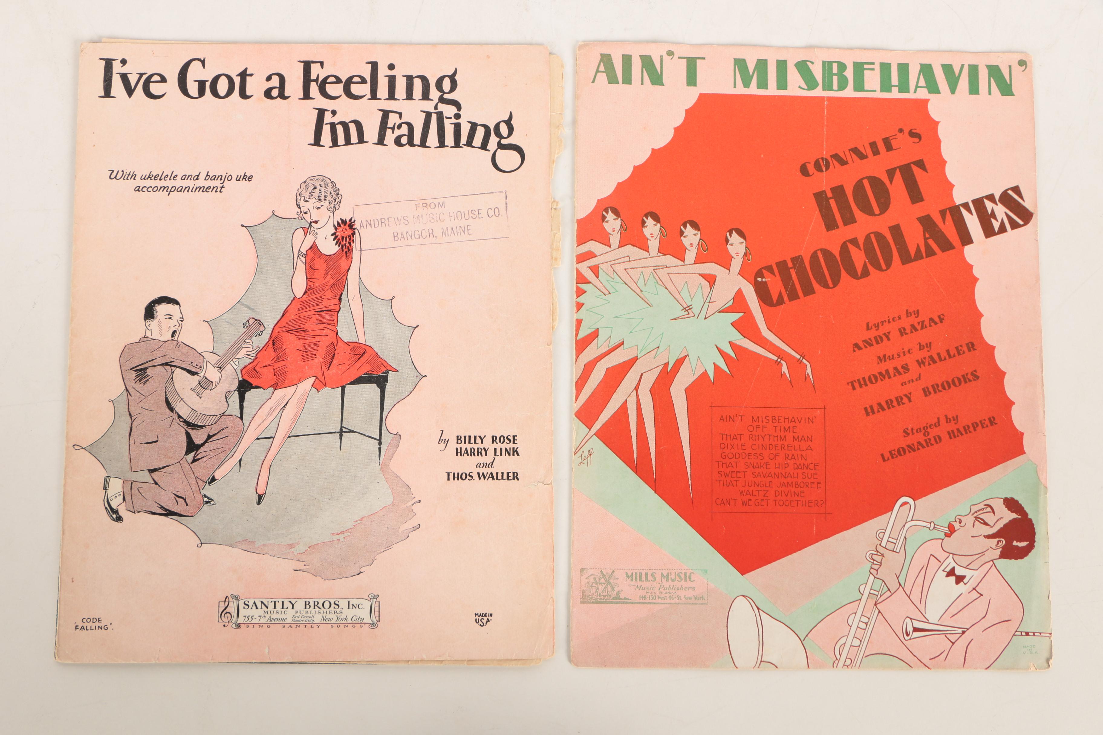 Vintage Thomas "Fats" Waller Sheet Music
