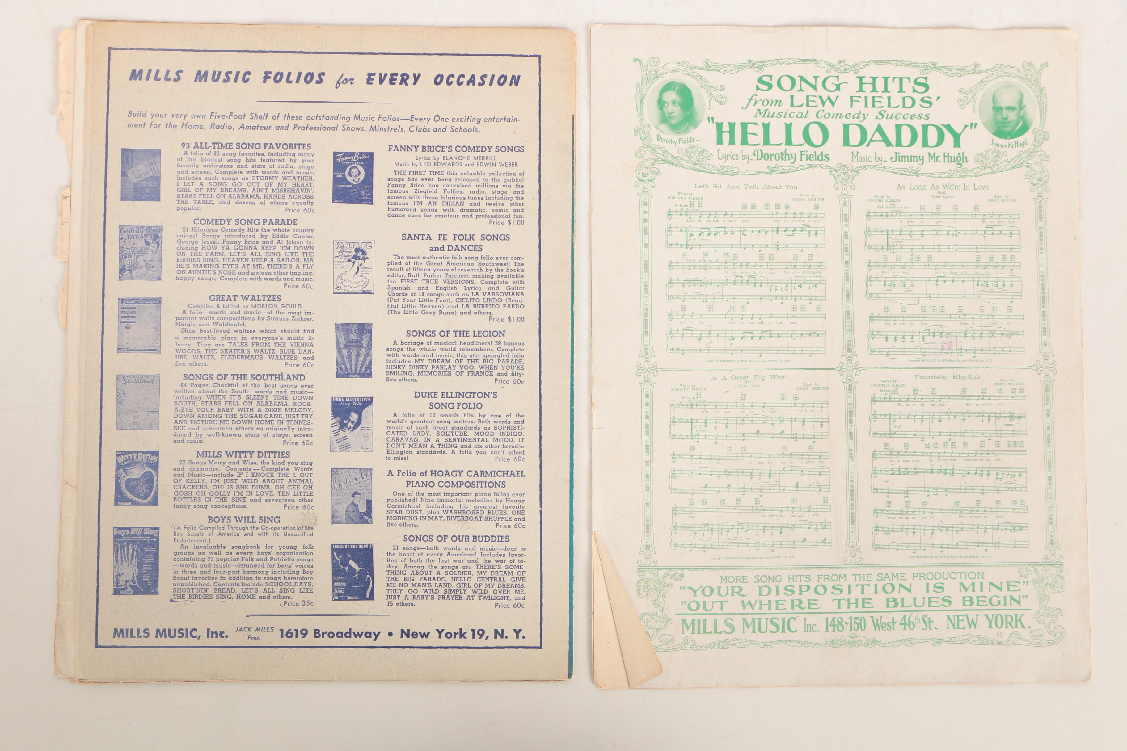 Vintage Thomas "Fats" Waller Sheet Music