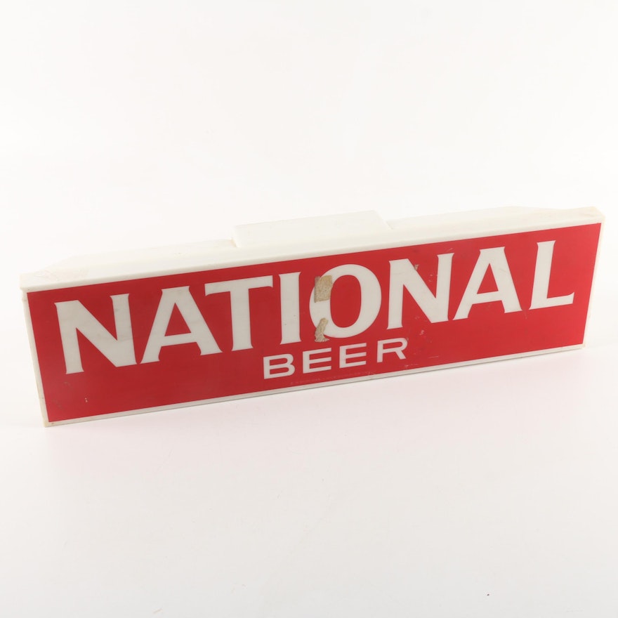 National Beer Illuminated Pub Sign