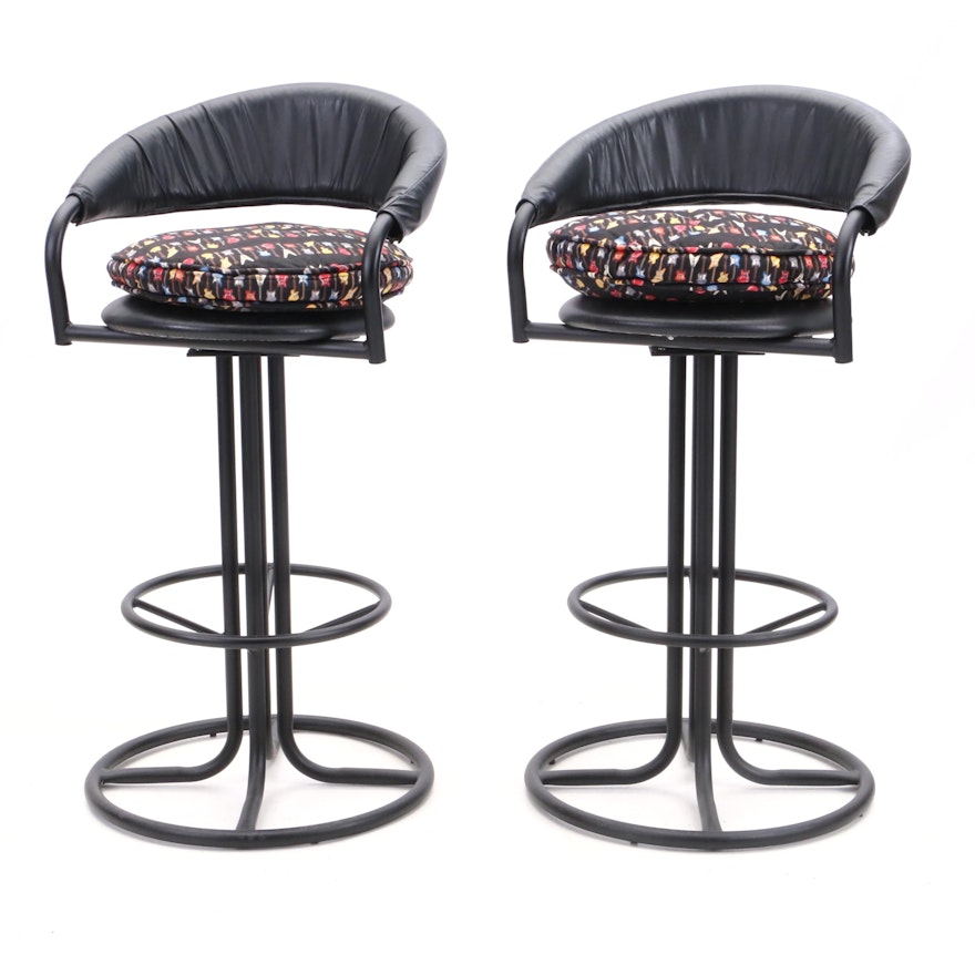 Leather Upholstered Bar Stools