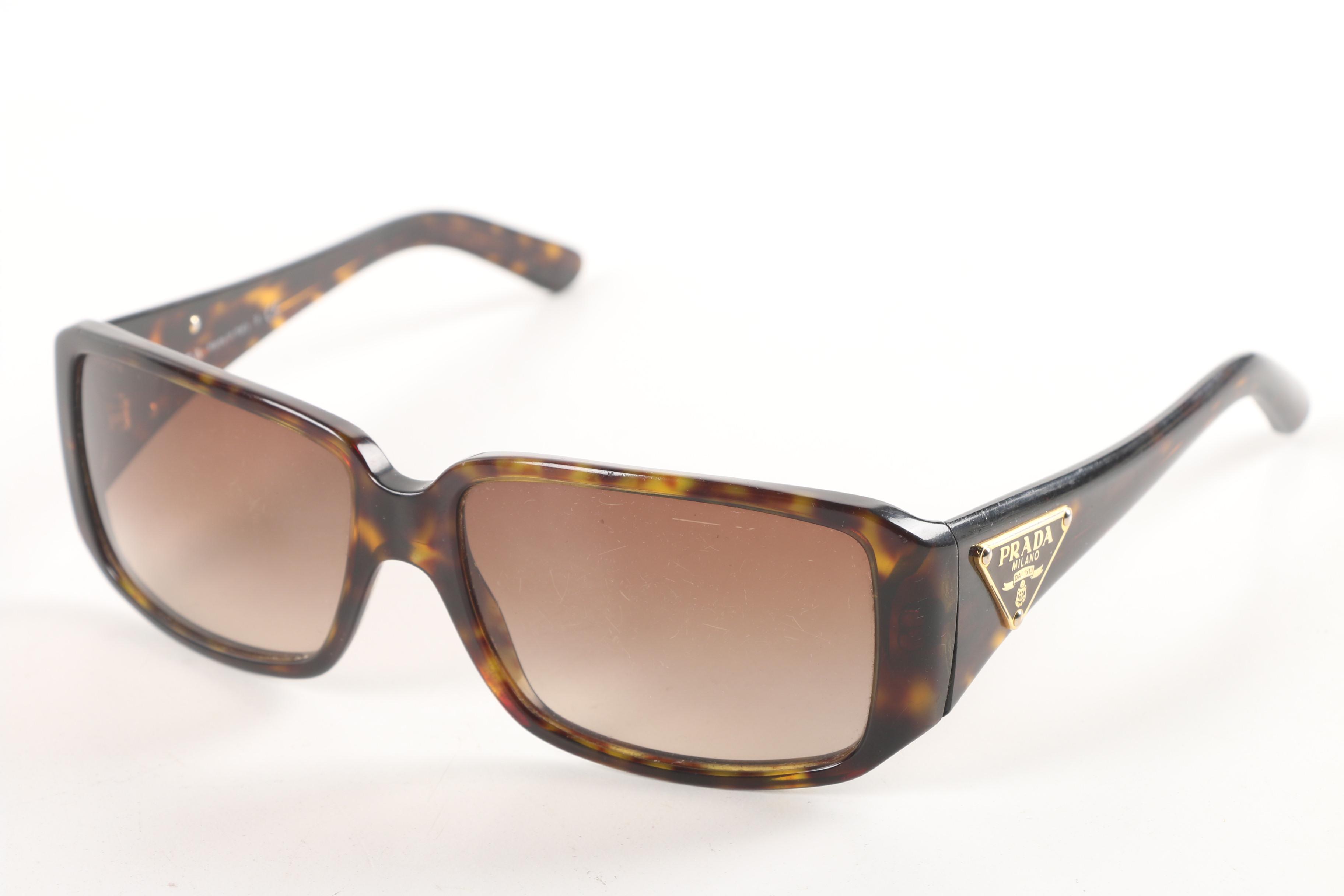 Prada Havana Tortoiseshell Style Sunglasses
