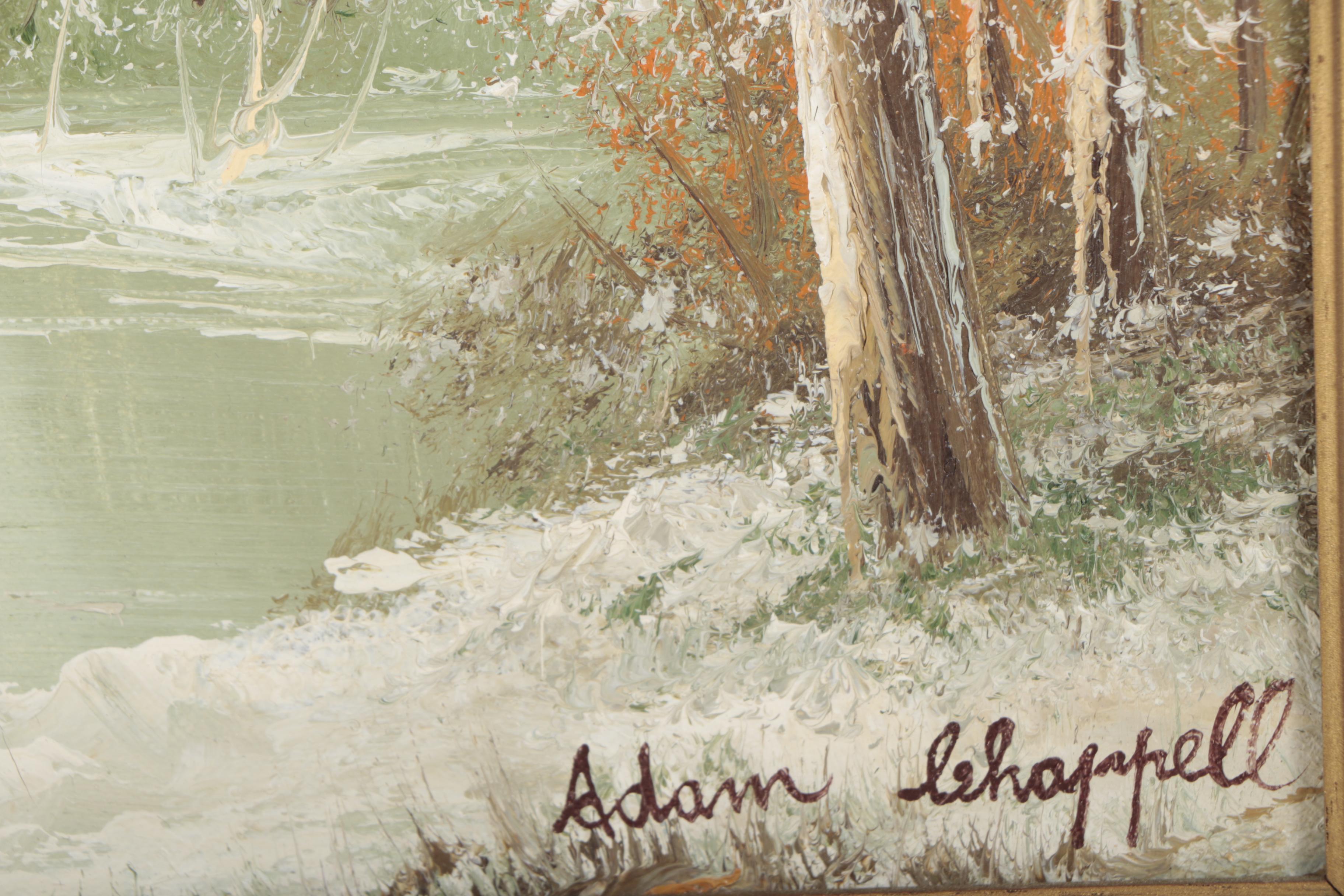 Adam Chappell Winter Landscape Oil Painting