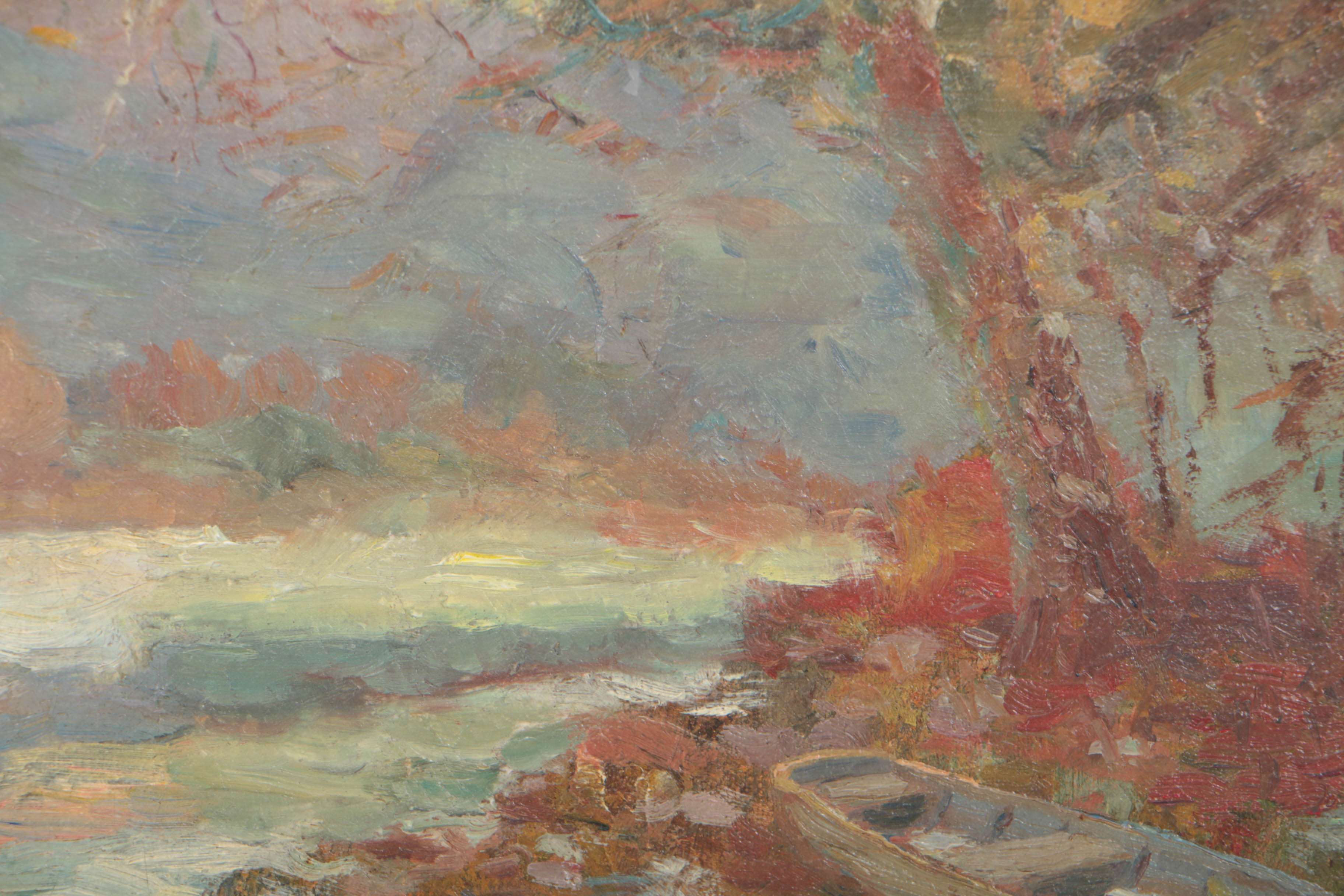 Charles Meurer Early 20th Century Impressionist Landscape Oil Painting