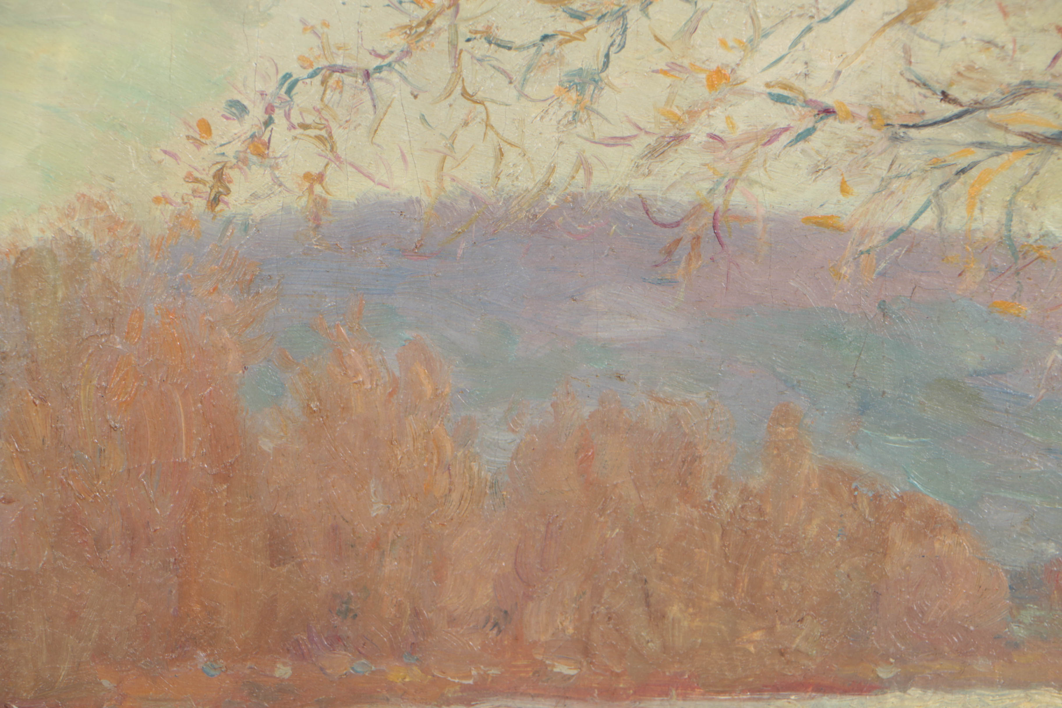 Charles Meurer Early 20th Century Impressionist Landscape Oil Painting