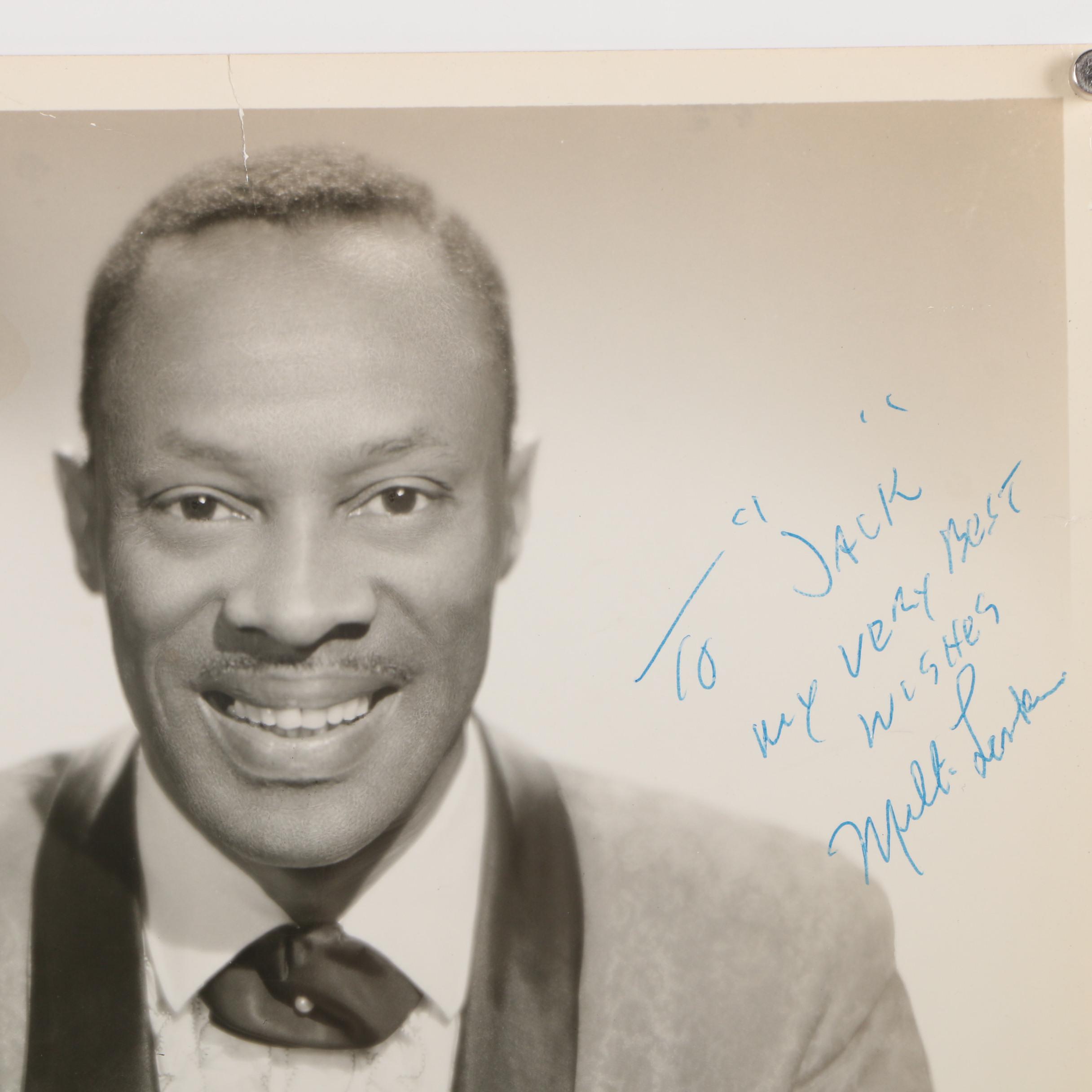 Milton Larkin Autographed Photograph from the Jack Bradley Collection