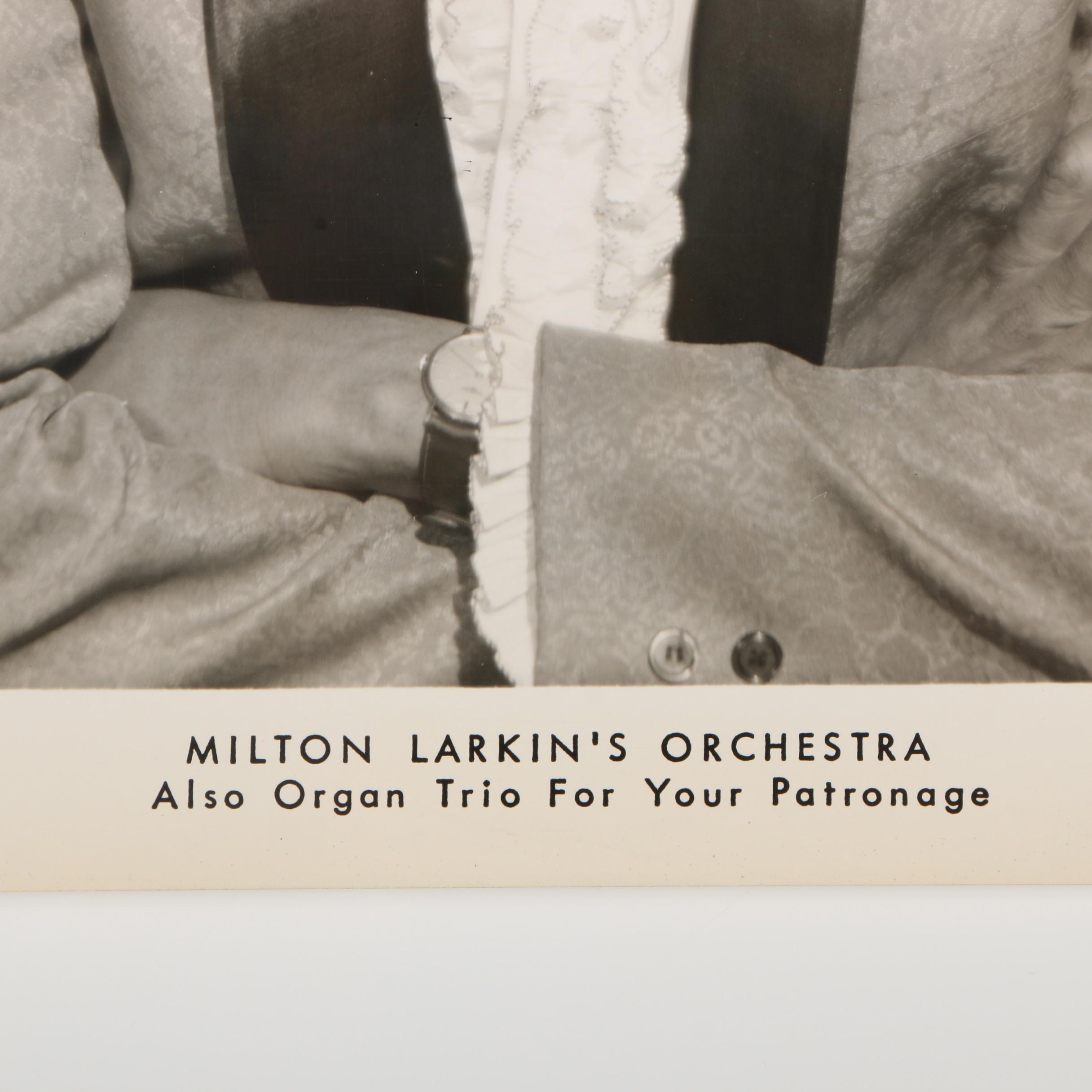 Milton Larkin Autographed Photograph from the Jack Bradley Collection
