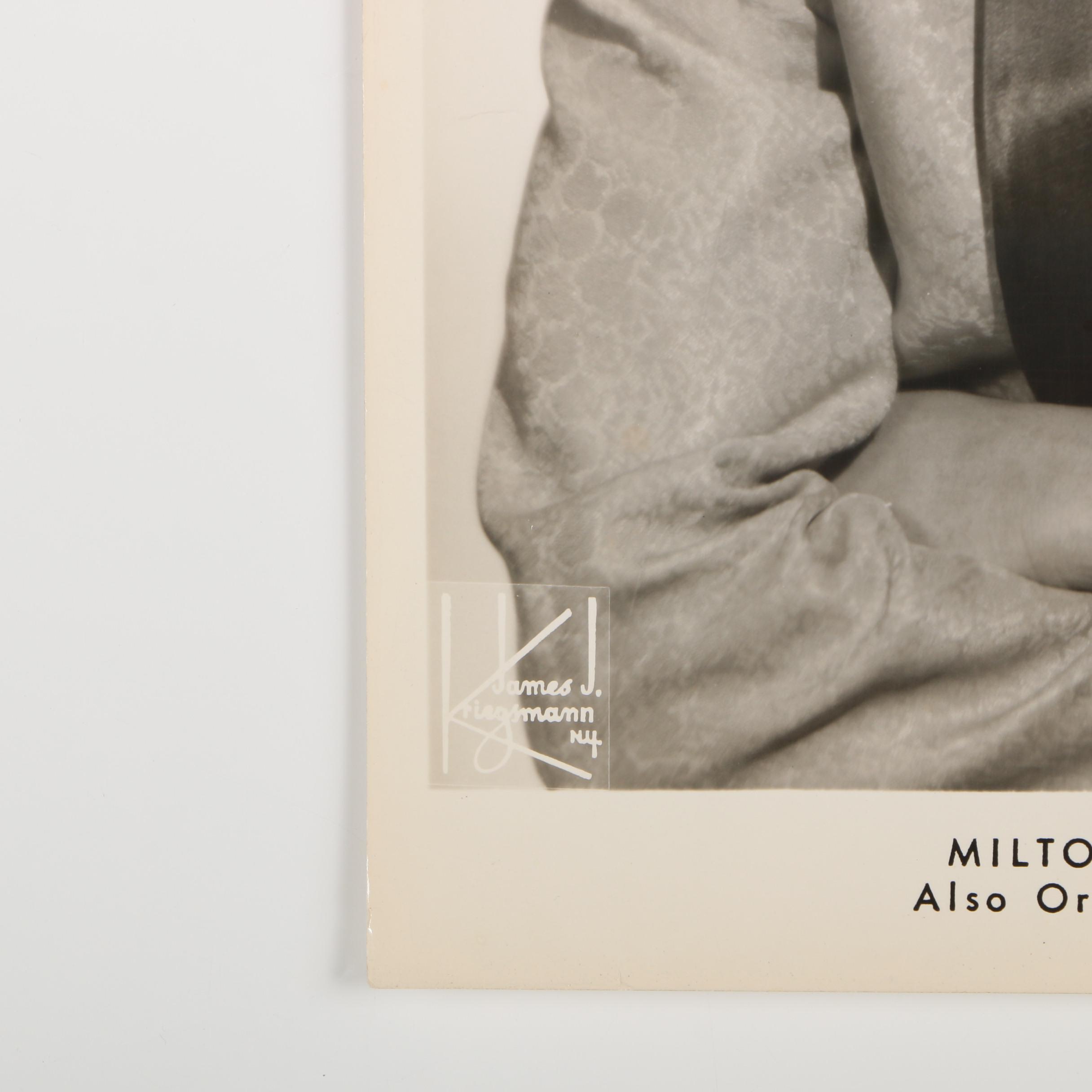 Milton Larkin Autographed Photograph from the Jack Bradley Collection