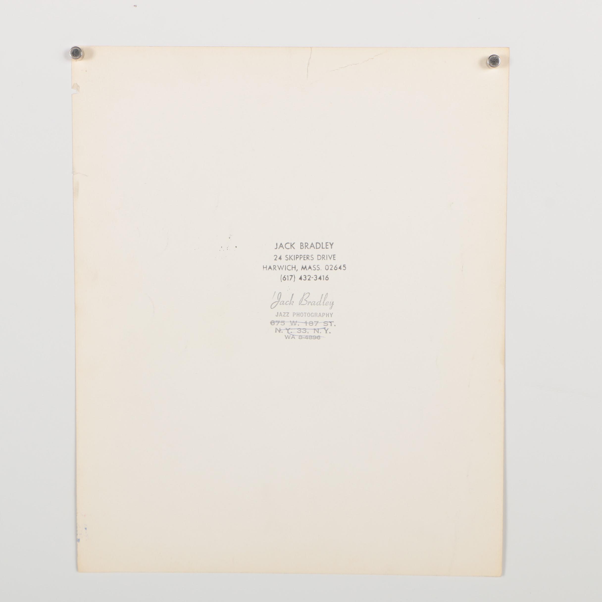 Milton Larkin Autographed Photograph from the Jack Bradley Collection